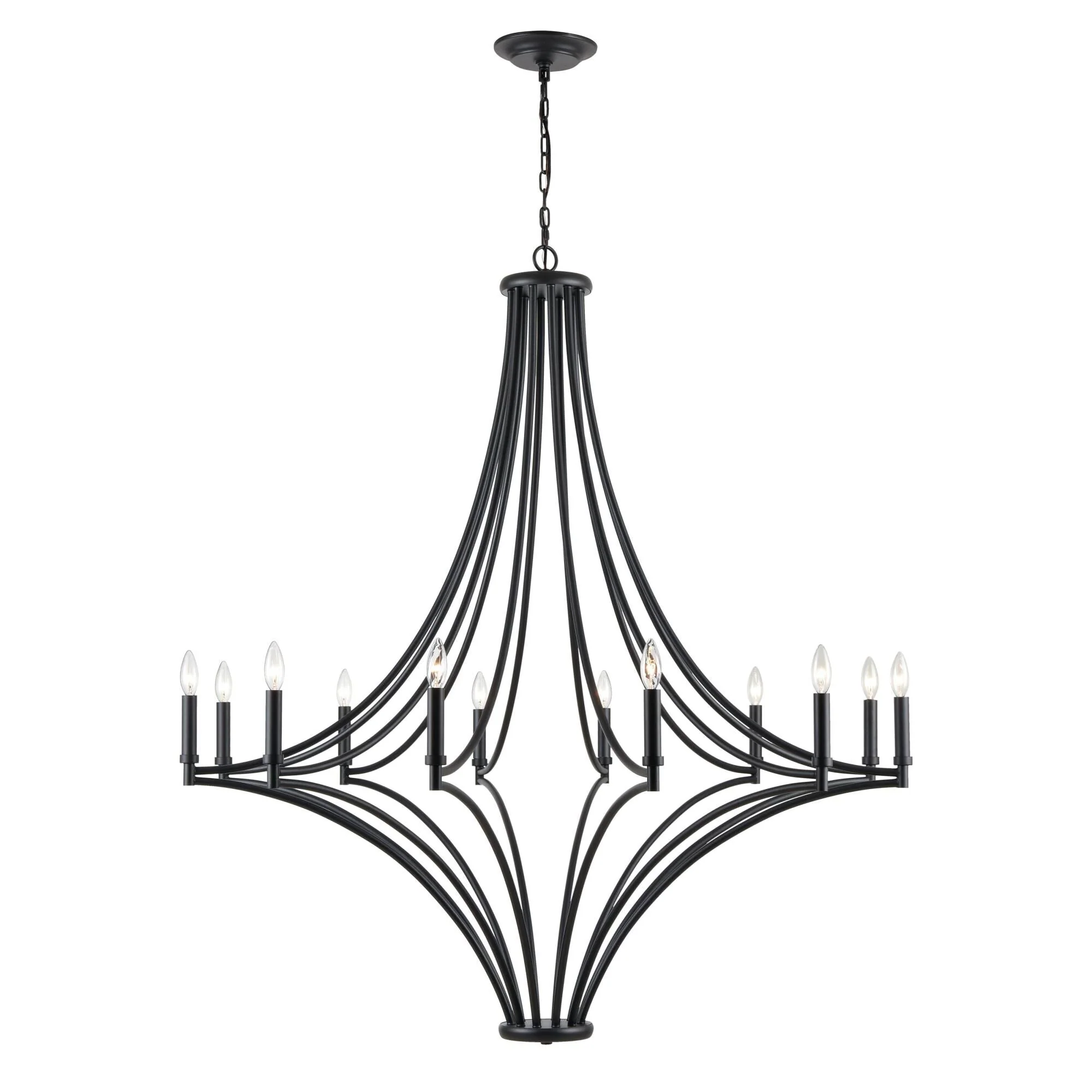 Elk Lighting Spanish Villa 48 Inch 12 Light Chandelier Cp547794 - Image 3