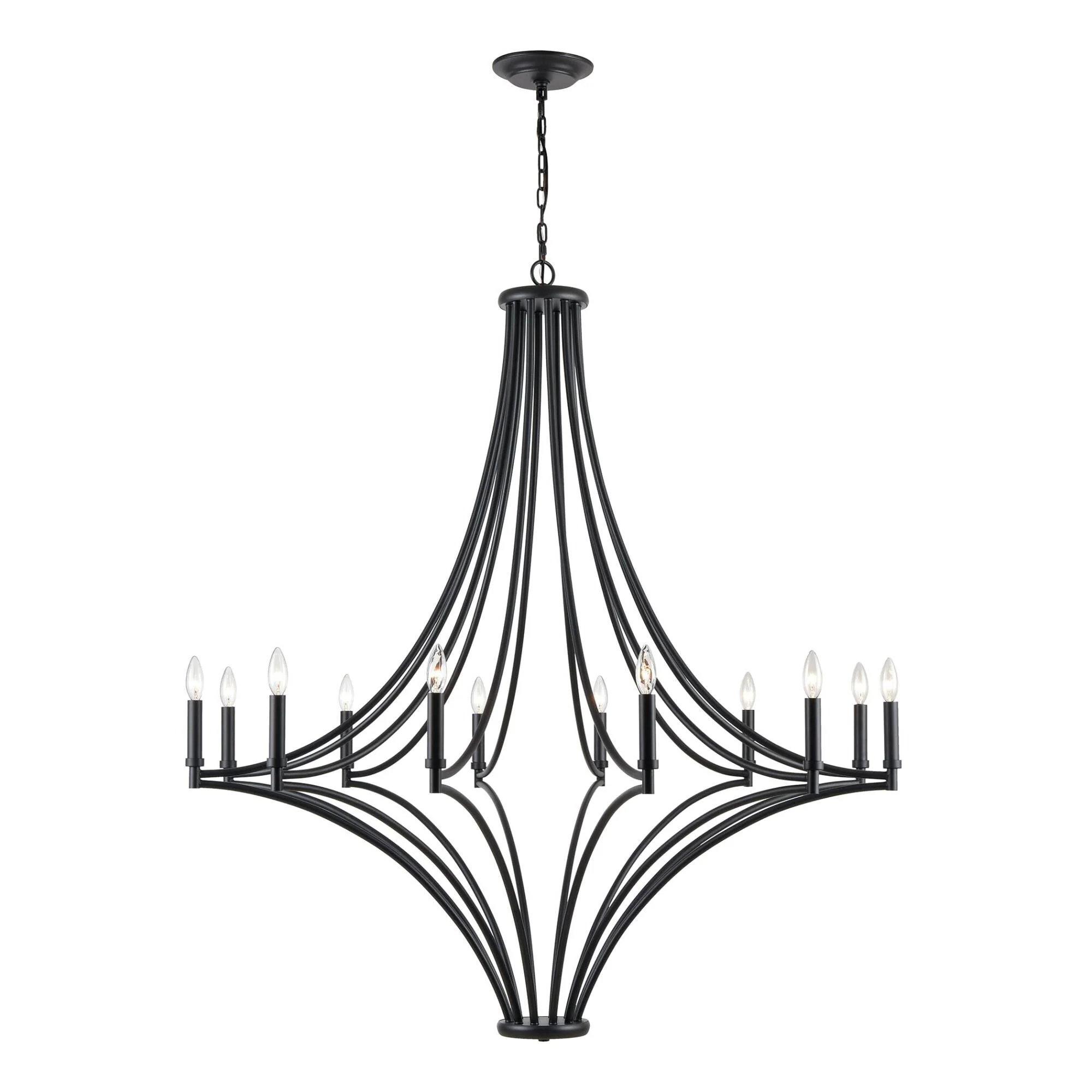 Elk Lighting Spanish Villa 48 Inch 12 Light Chandelier Cp547794 - Image 2