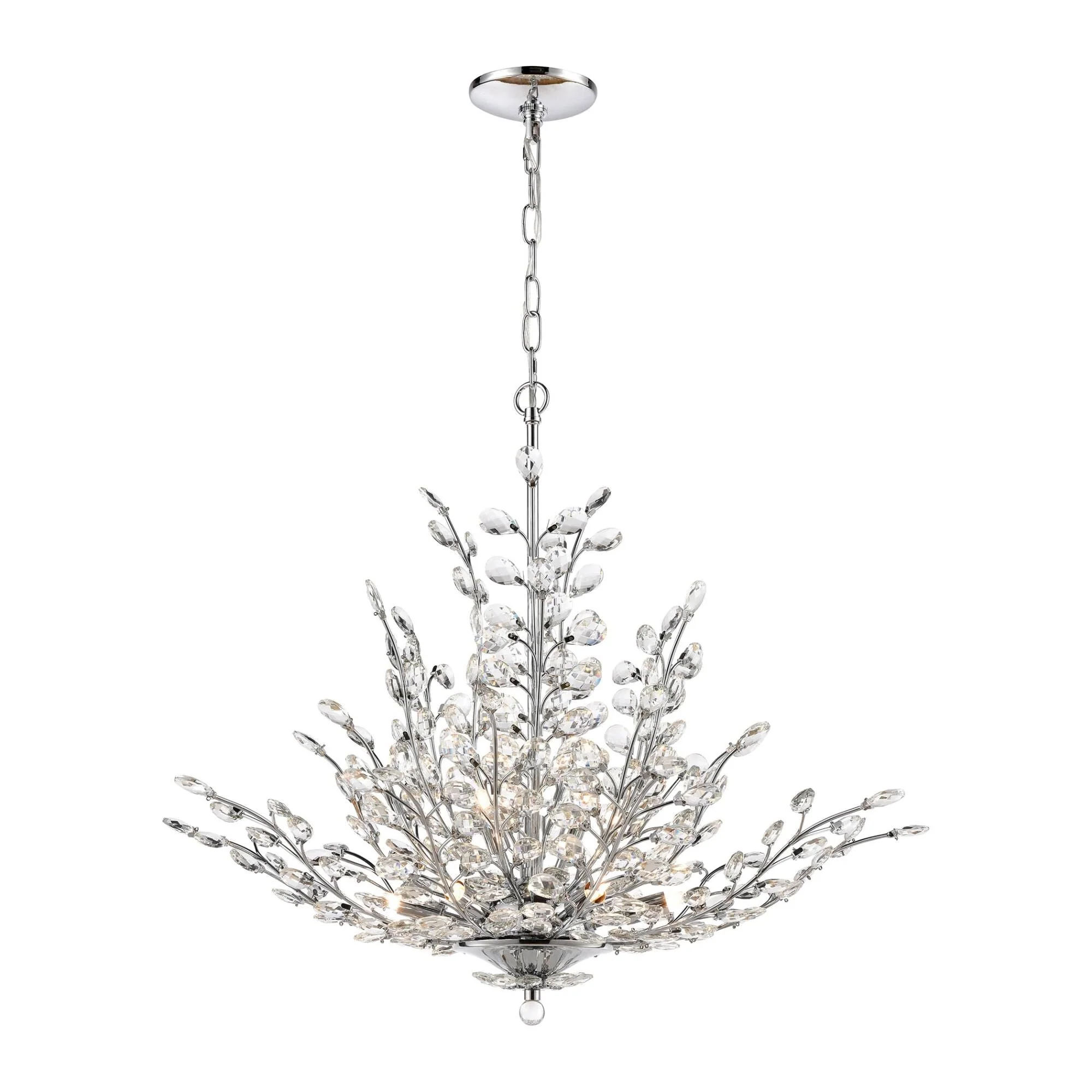 Elk Lighting Crystique 30 Inch 9 Light Chandelier Cp377676 - Image 3