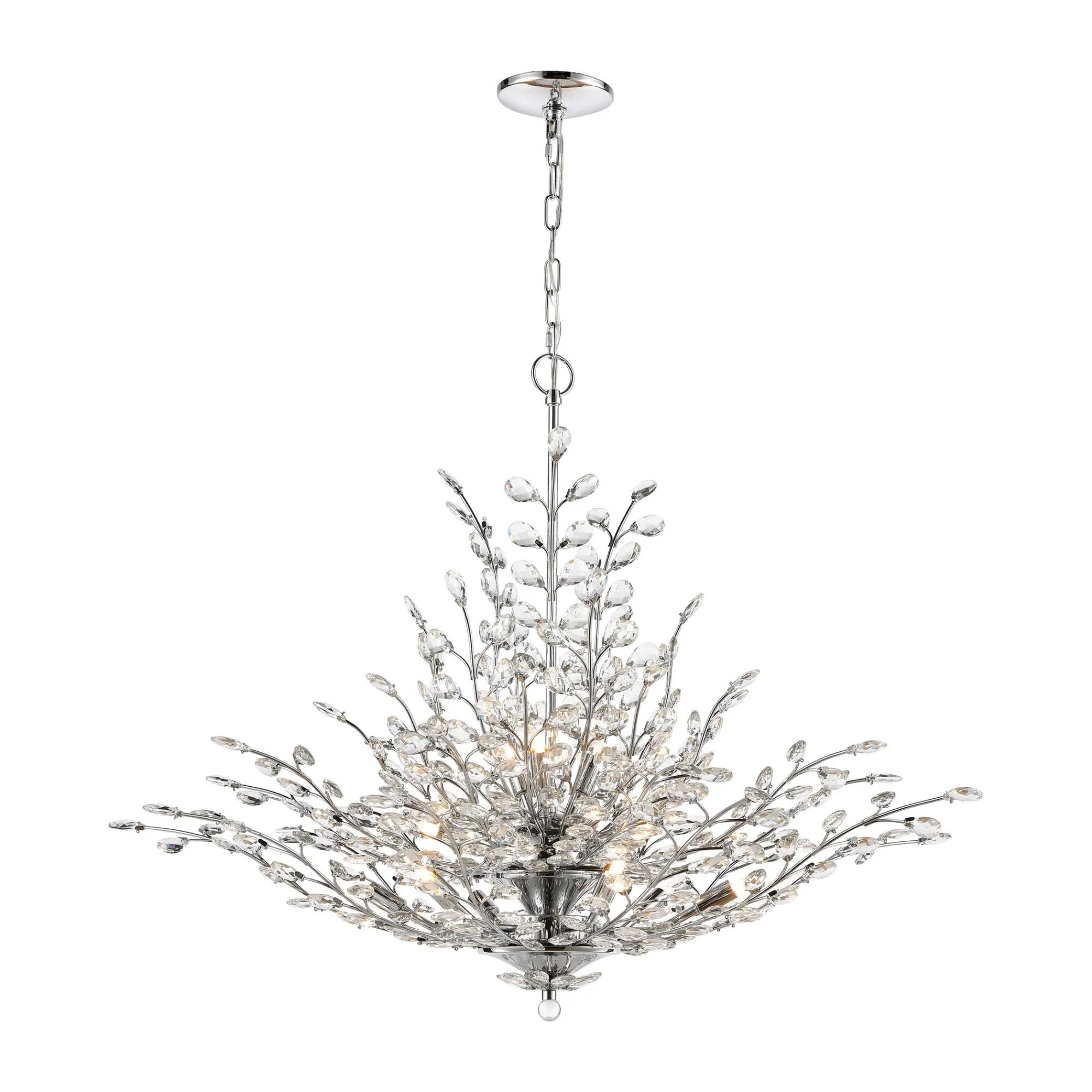 Elk Lighting Crystique 38 Inch 12 Light Chandelier Cp377684 - Image 3