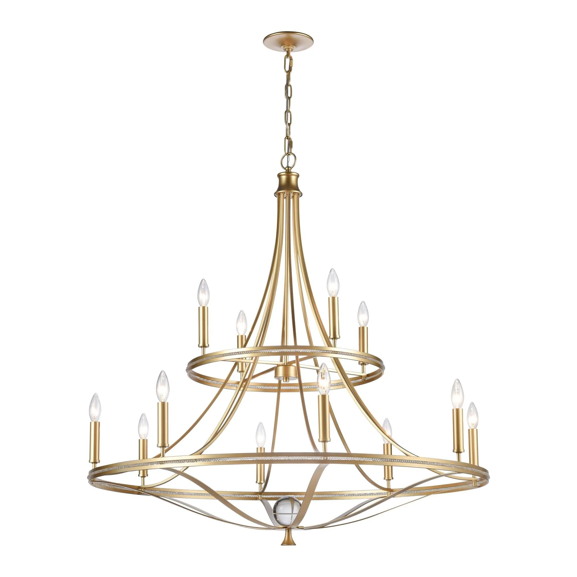 Elk Lighting Noura 40 Inch 12 Light Chandelier Cp779423 - Image 1