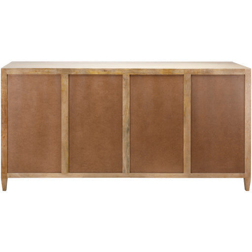 Surya Etewah Modern Natural Wood and Rattan Sideboard Cabinet ETW-002 - Image 3