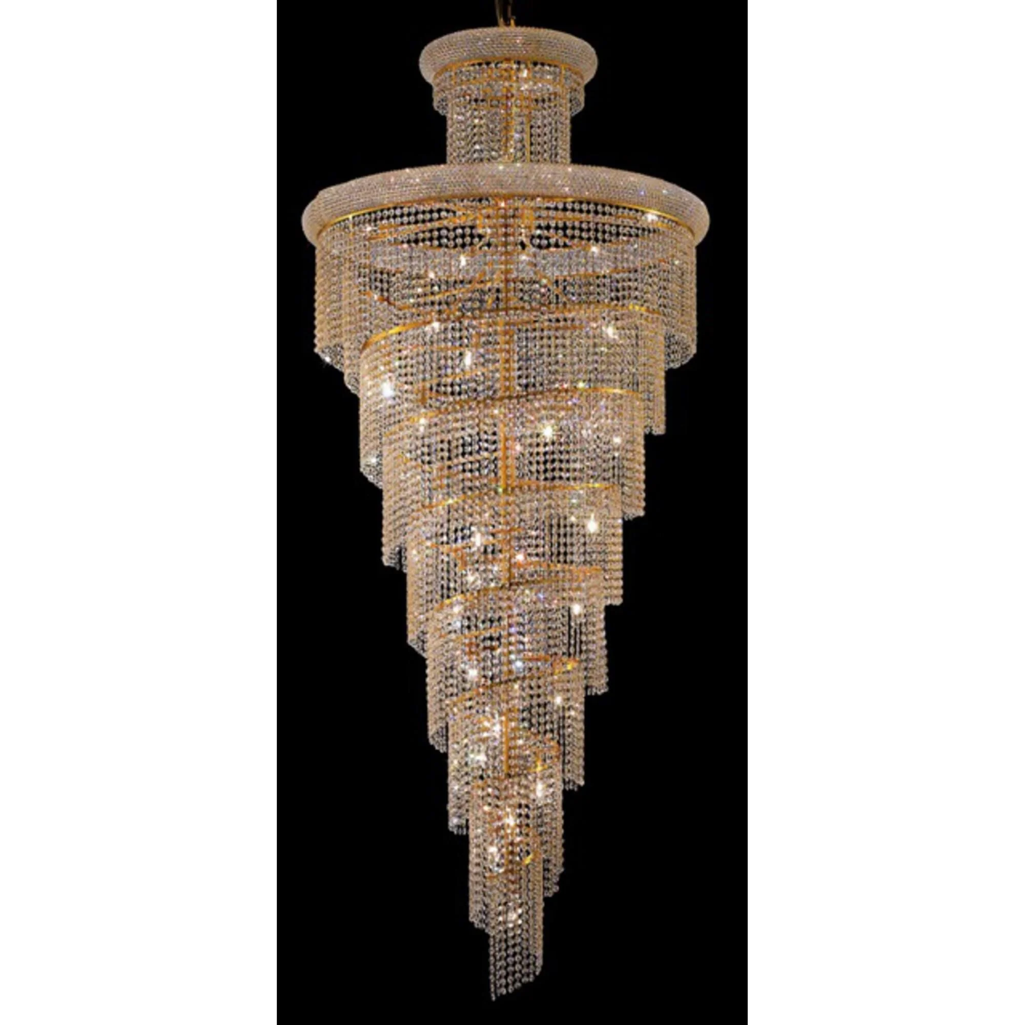 Elegant Lighting Spiral 36 Inch Large Pendant Cp25811 - Image 2
