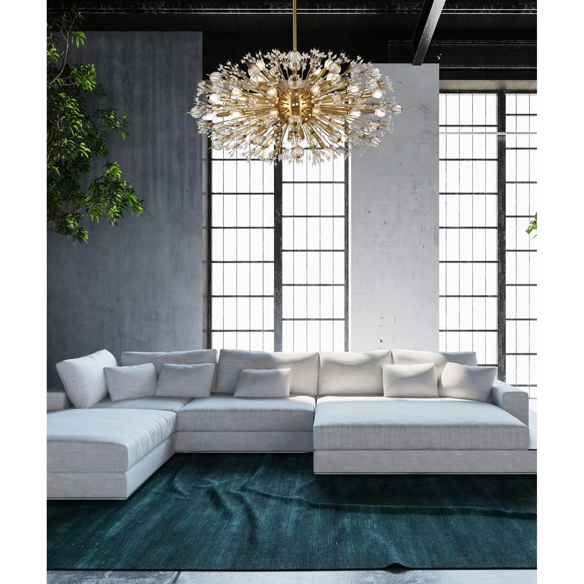 Elegant Lighting Vera 42 Inch Large Pendant Cp728901 - Image 3