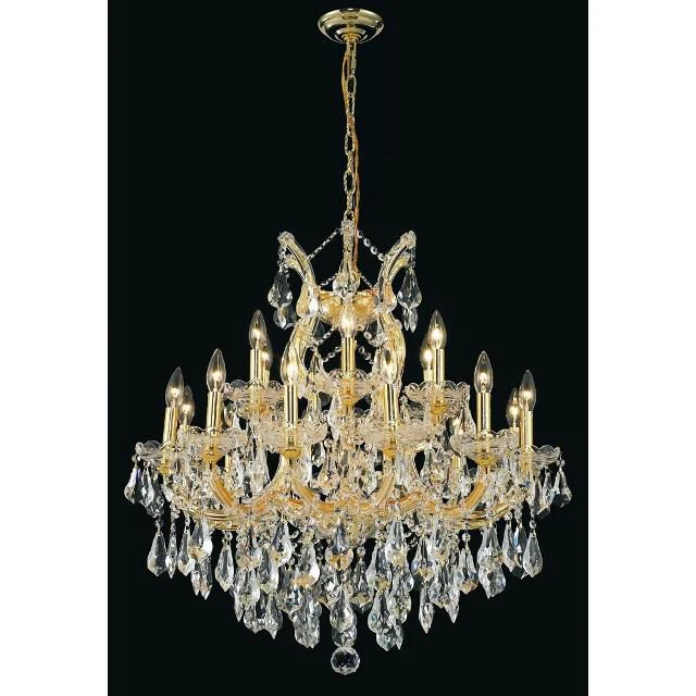 Elegant Lighting Maria Theresa 30 Inch 19 Light Chandelier Cp42756 - Image 3
