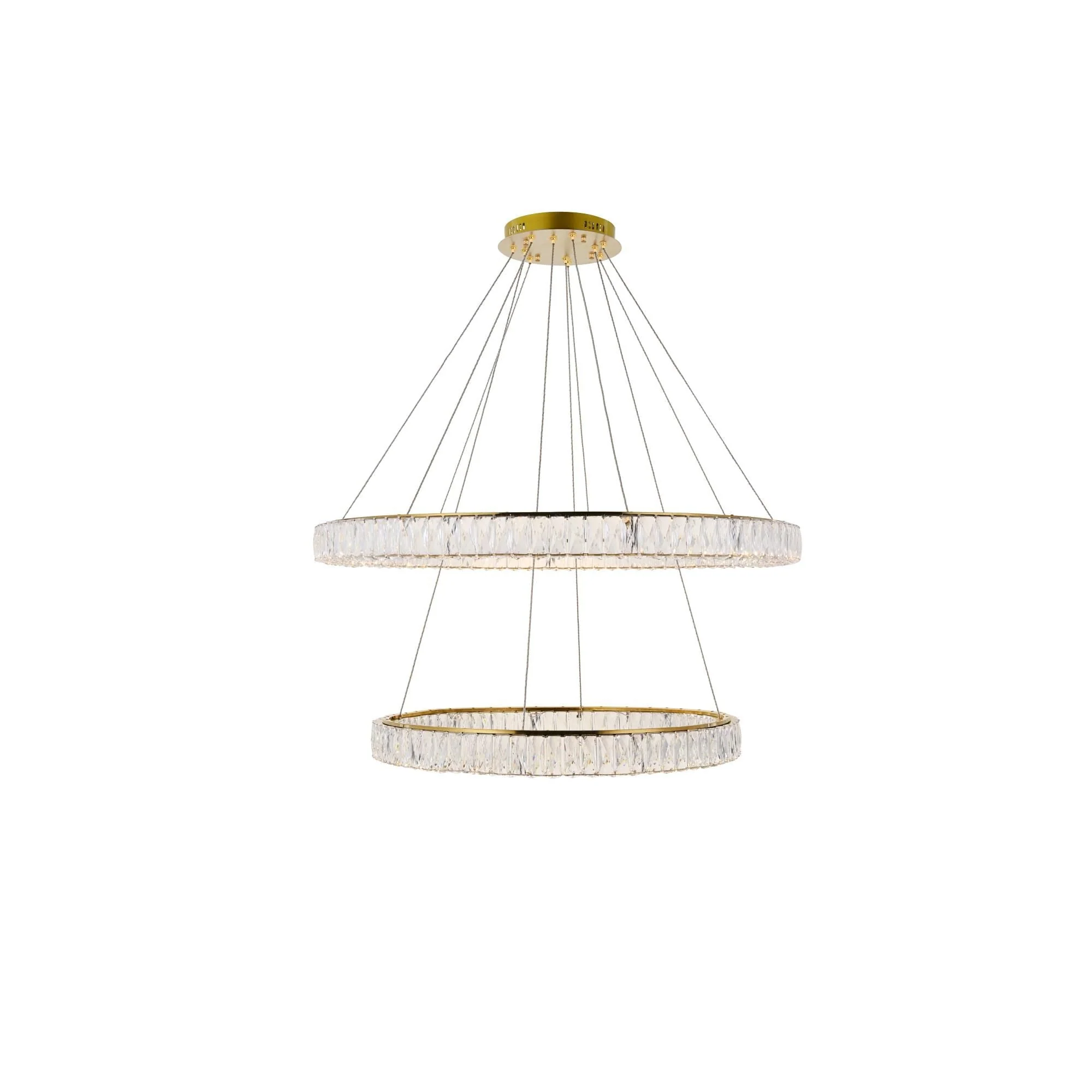 Elegant Lighting Monroe 42 Inch 1 Light Led Chandelier Cp414851 - Image 2