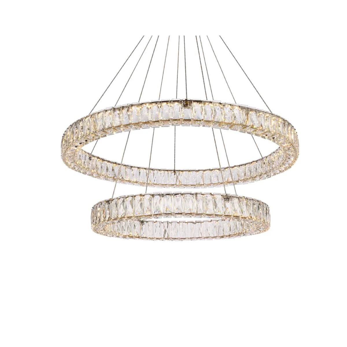 Elegant Lighting Monroe 36 Inch 2 Light Led Chandelier Cp774583 - Image 3