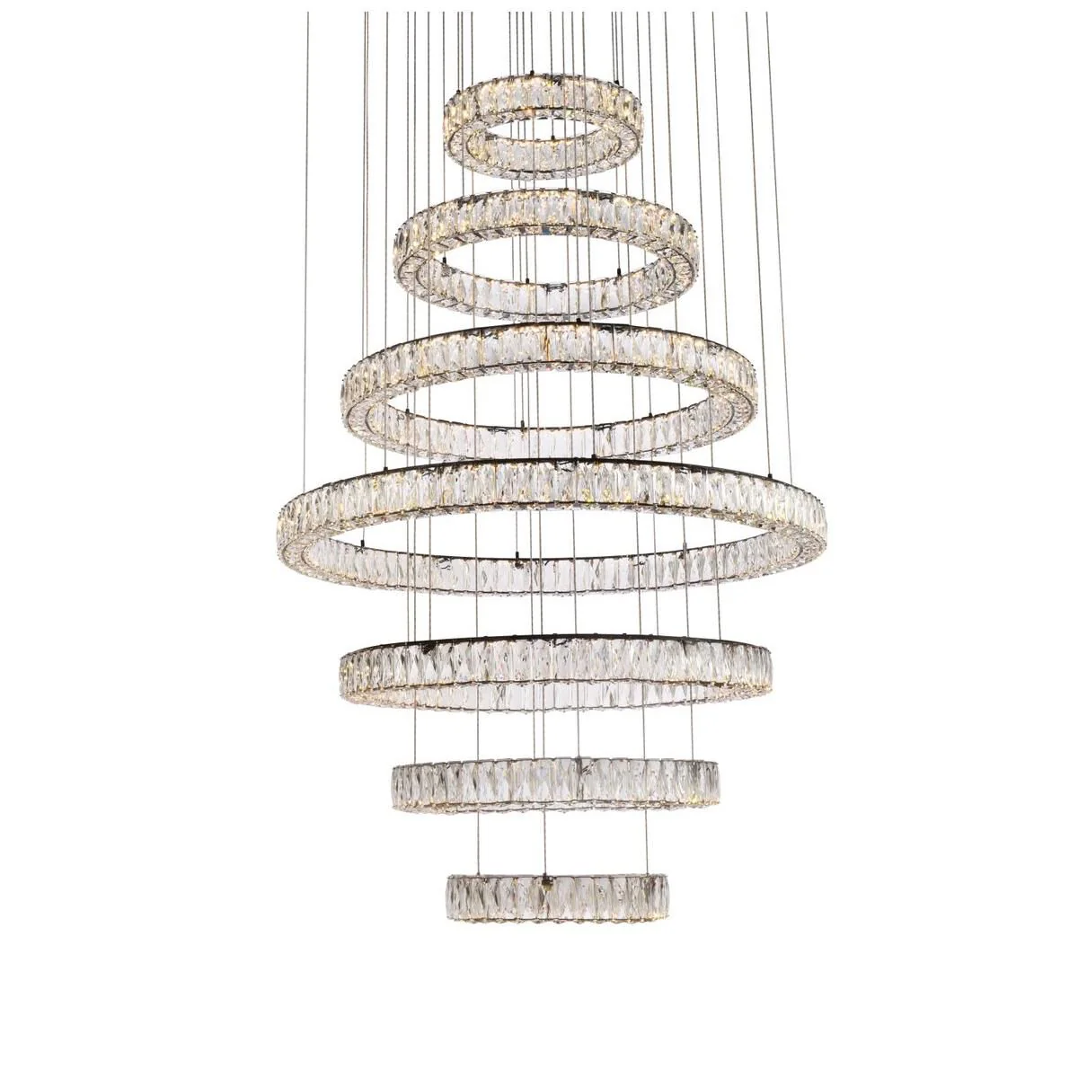 Elegant Lighting Monroe 40 Inch 7 Light Led Chandelier Cp774587 - Image 3