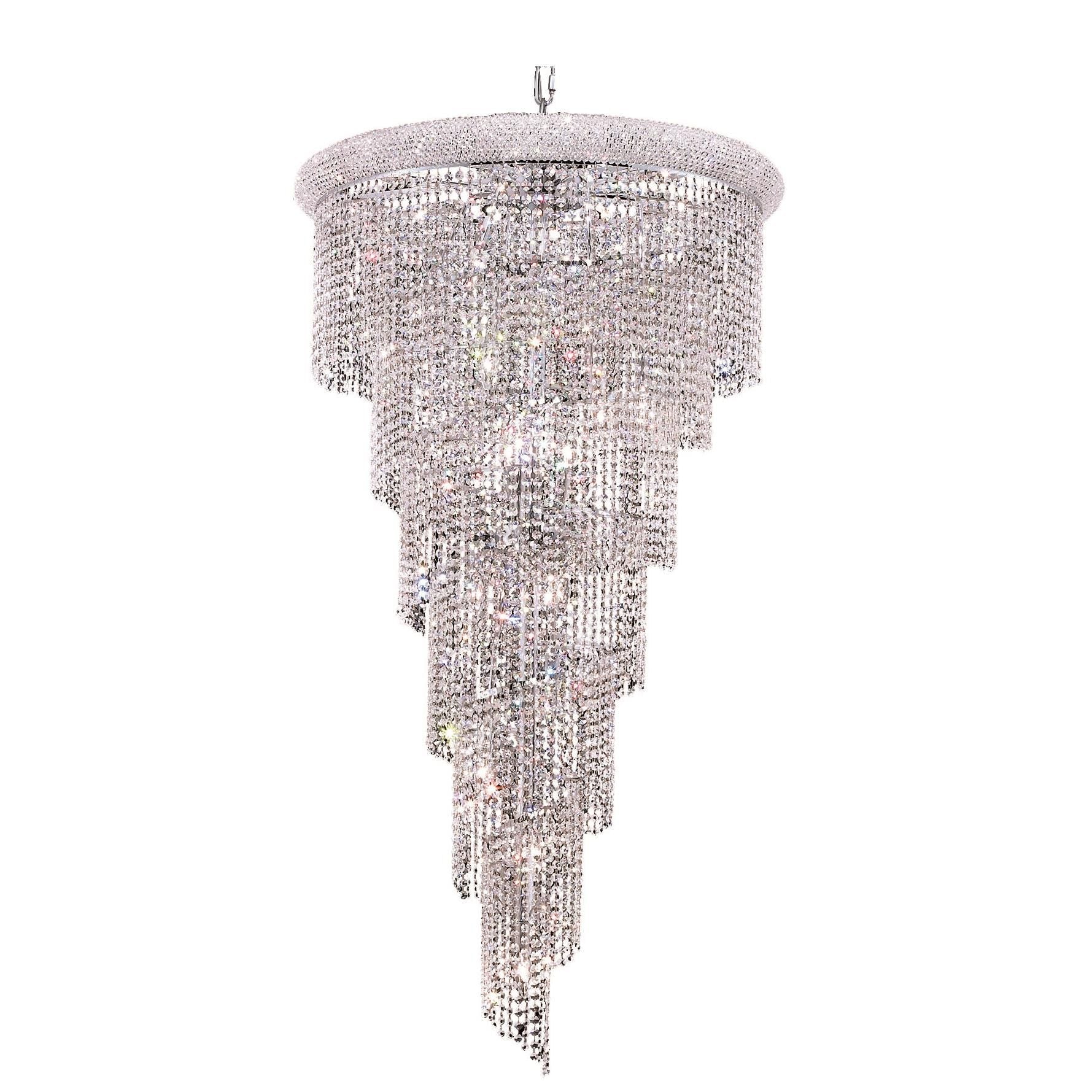 Elegant Lighting Spiral 30 Inch 22 Light Chandelier Cp414923 - Image 2