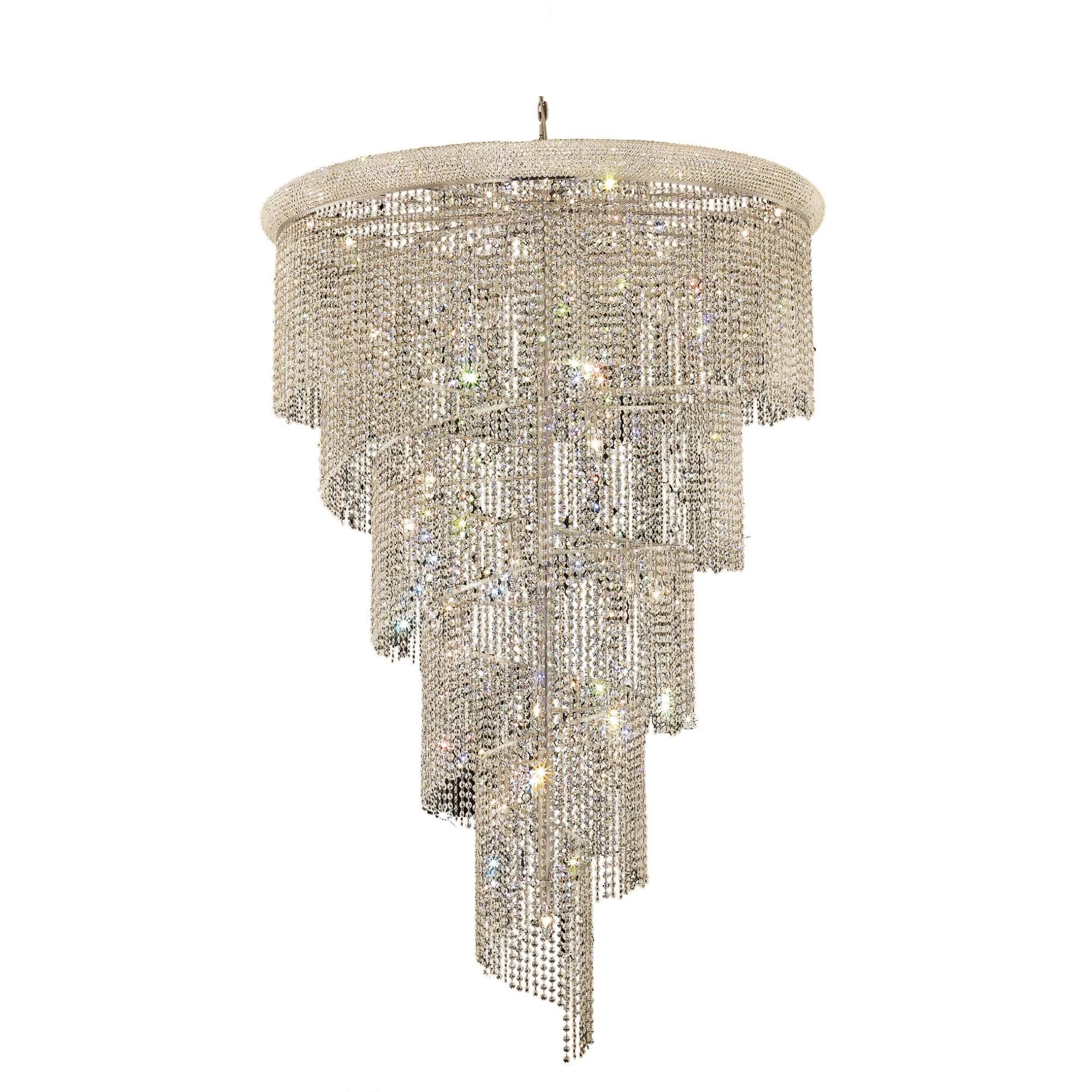 Elegant Lighting Spiral 48 Inch 29 Light Chandelier Cp414934 - Image 1