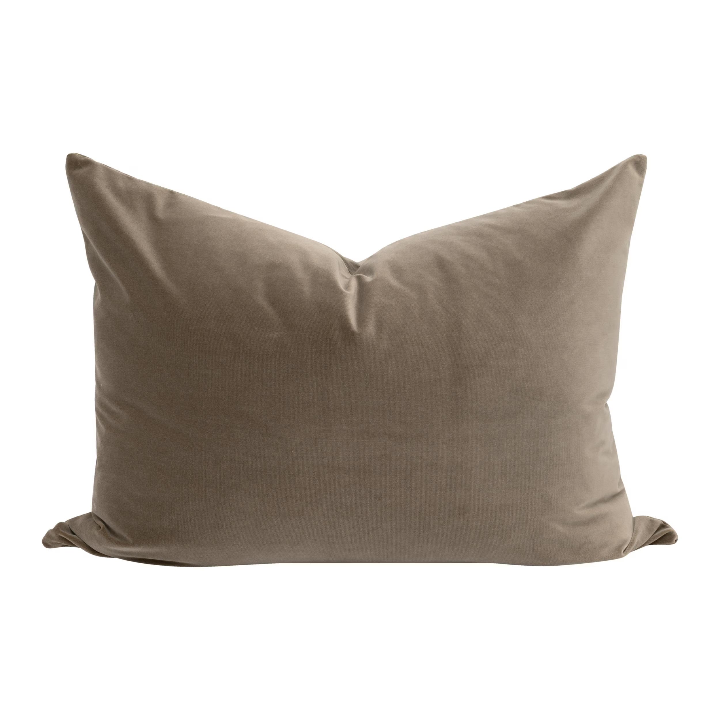 Essentials For Living The Basic 34” Essential Dutch Pillow ~ Caramel Velvet - Image 1