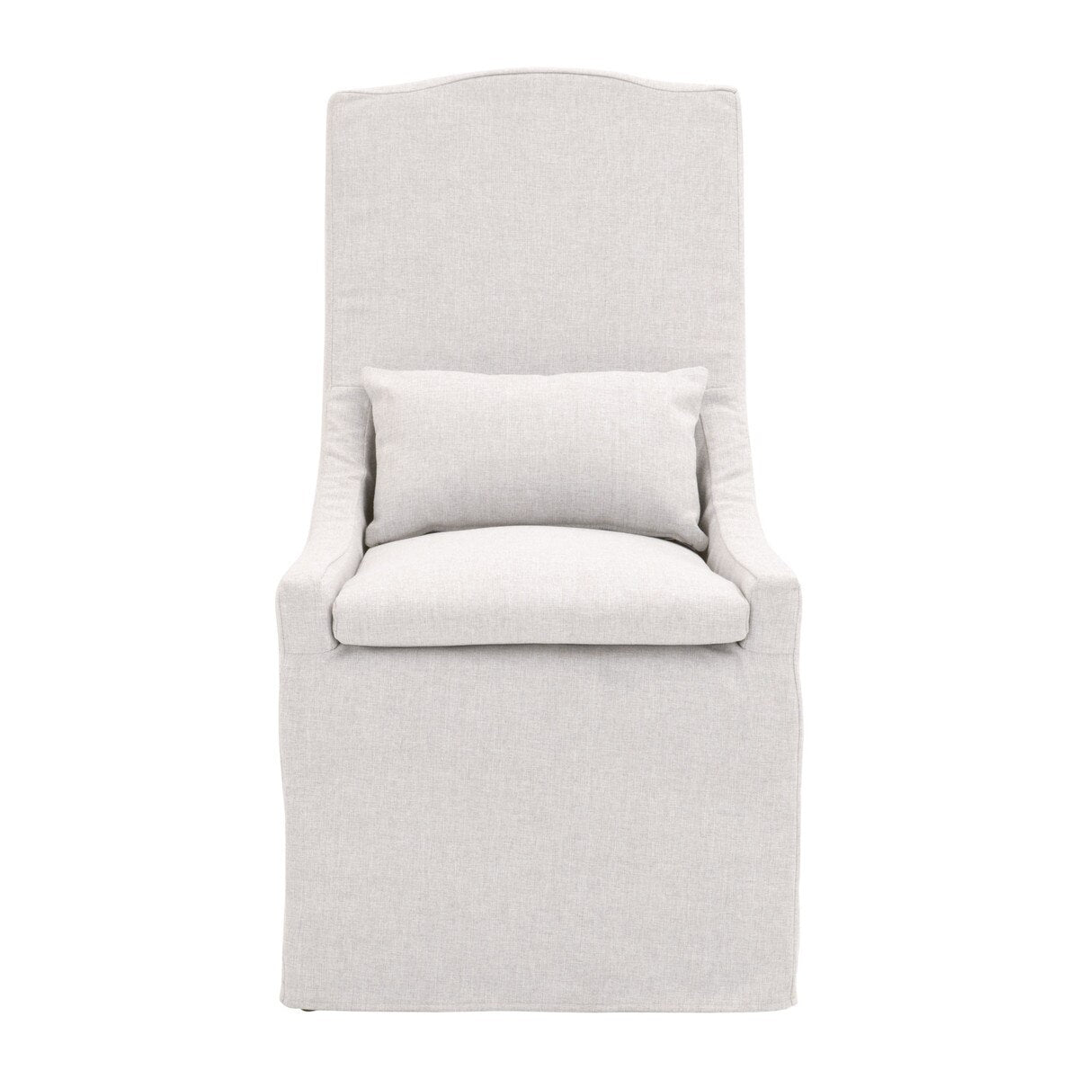 Essentials For Living Adele Outdoor Slipcover Dining Chair ~ Performance Blanca, Gray Teak - Image 1