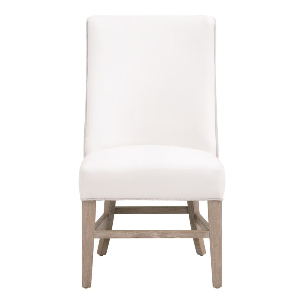 Essentials For Living Duet Head Dining Chair ~ LiveSmart Peyton-Pearl, Performance Bisque French Linen WithNatural Gray Ash Frame - Image 1