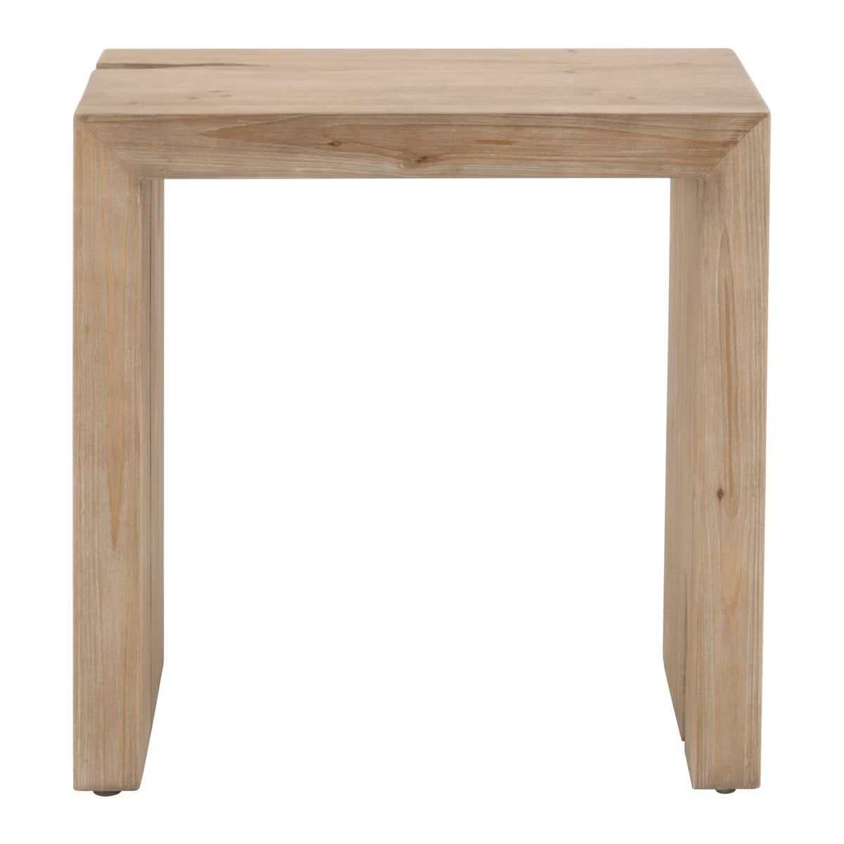 Essentials For Living Reed End Table ~ Smoke Gray Pine - Image 1