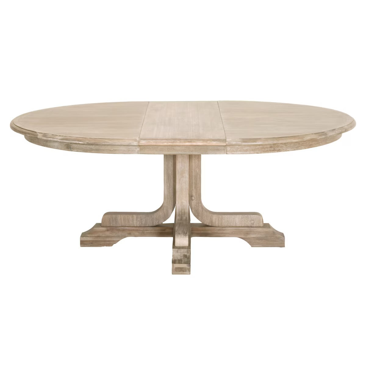 Essentials For Living Torrey Round Extension Dining Table ~ Natural Gray Acacia - Image 1
