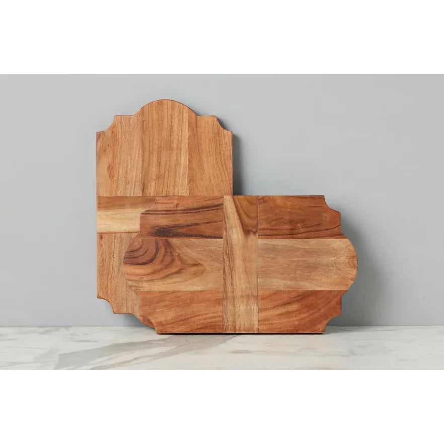 etúHOME Trefoil Wood Cheese Board Charger, Natural, Set of 2 ~ IN-STORE PURCHASE ONLY - Image 2