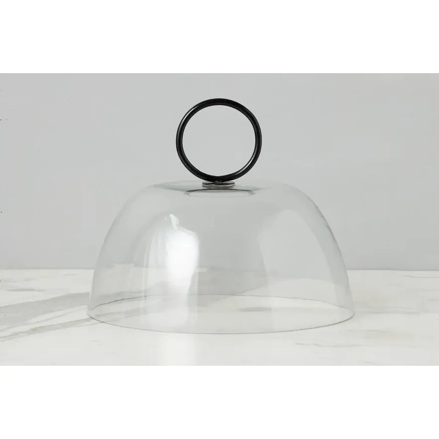 etúHOME Glass Dome Food Cover, Black Ring Handle, Large ~ IN-STORE PURCHASE ONLY