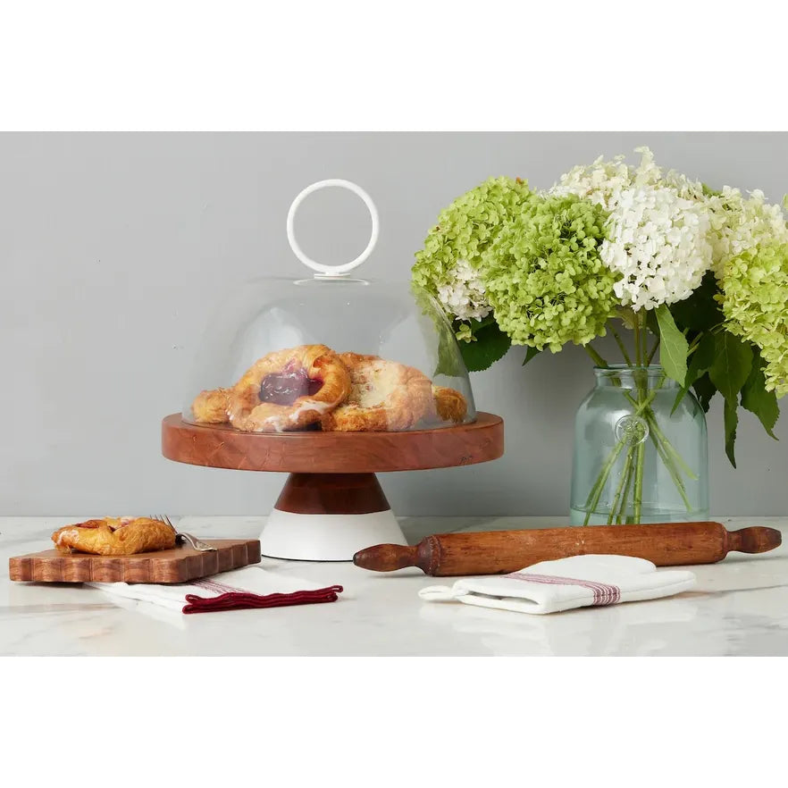 etúHOME Glass Dome Food Cover, White Ring Handle, Large ~ IN-STORE PURCHASE ONLY - Image 3