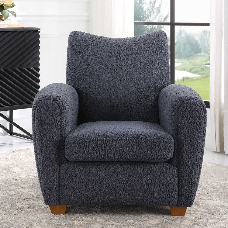 Uttermost Teddy Slate Faux Shearling Accent Chair - Image 2