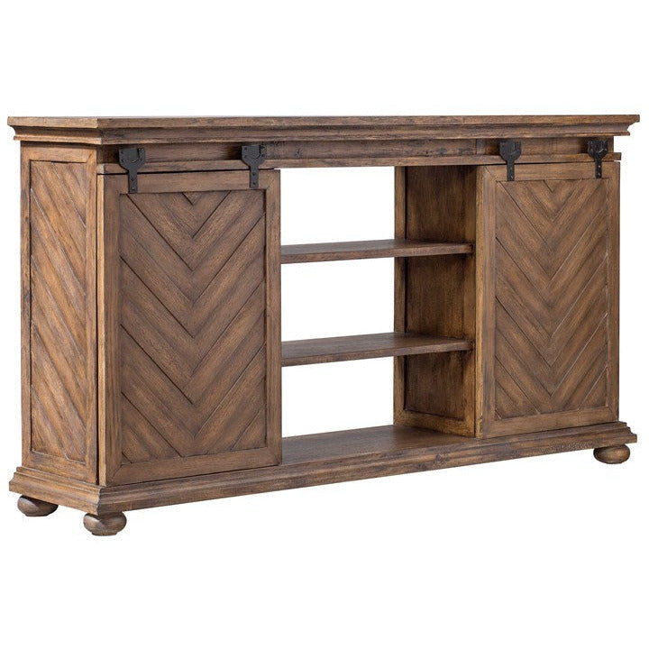 Uttermost Primalia Rustic Modern Wood Media Console - Image 3