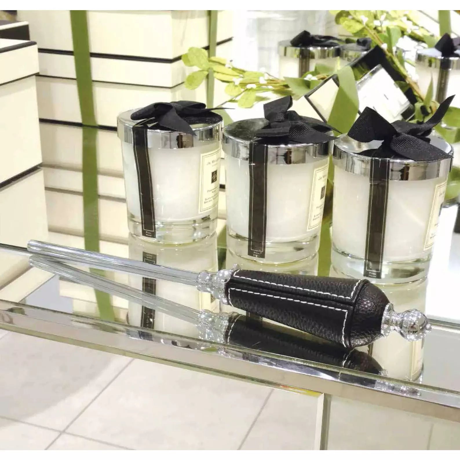 Social Light Oxford Soiree Collection Harley Black Leather Decorative Lighter Butane Refillable - Image 2