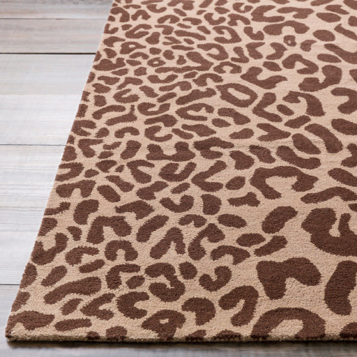 Surya Rugs Athena Collection Dark Brown & Brown Leopard Animal Print Area Rug ATH-5000 - Image 3