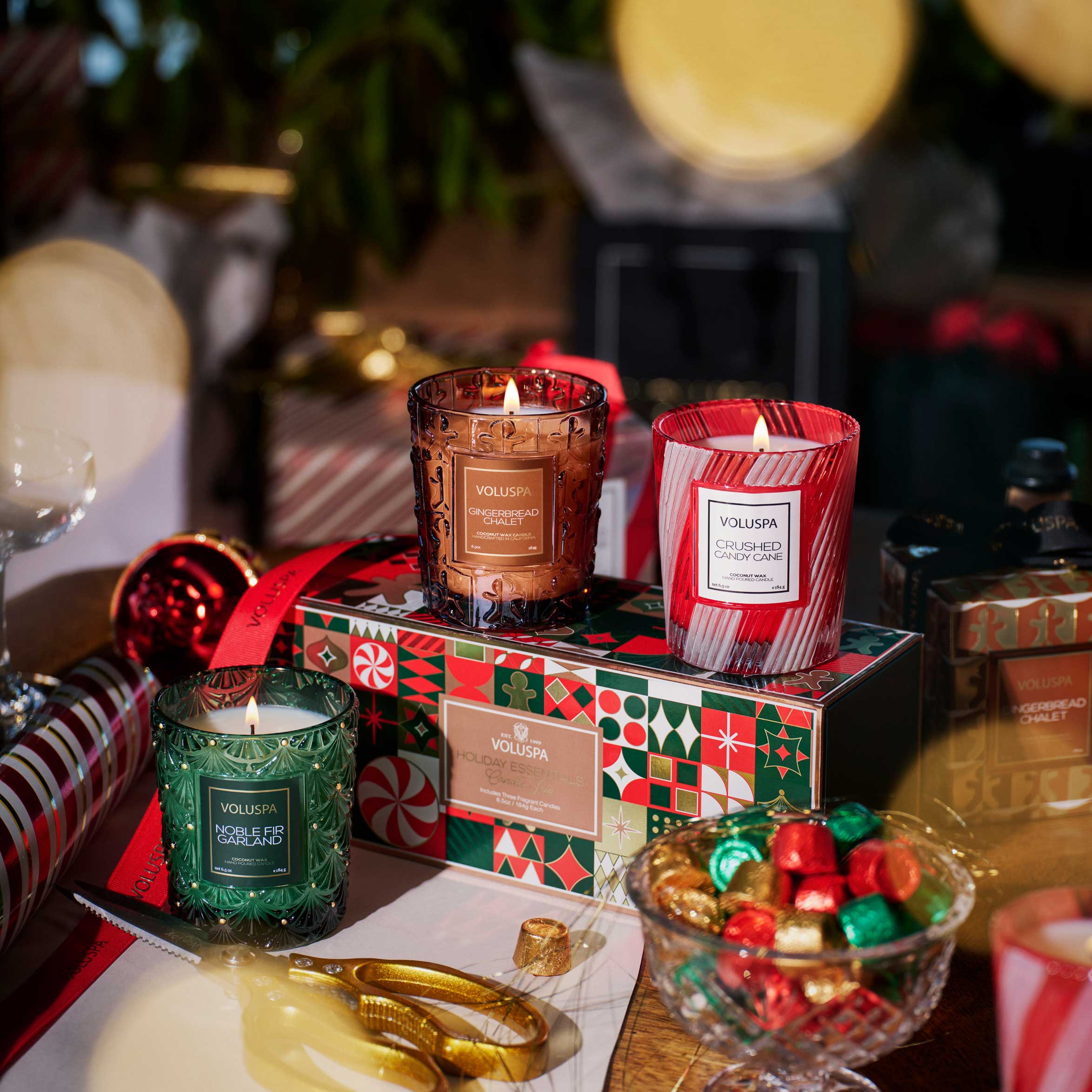 Voluspa Holiday Essentials Classic Candle Trio ~ 6.5 oz. each ~ SPRING SALE ~ Limited Quantity - Image 2