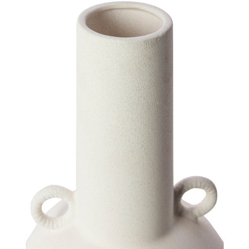 Surya Acanceh Collection Set of 3 Modern White Ceramic Vases CCH-002 - Image 3