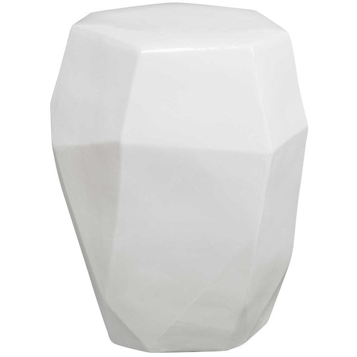 Uttermost Maquette White Ceramic Garden Stool - Image 3