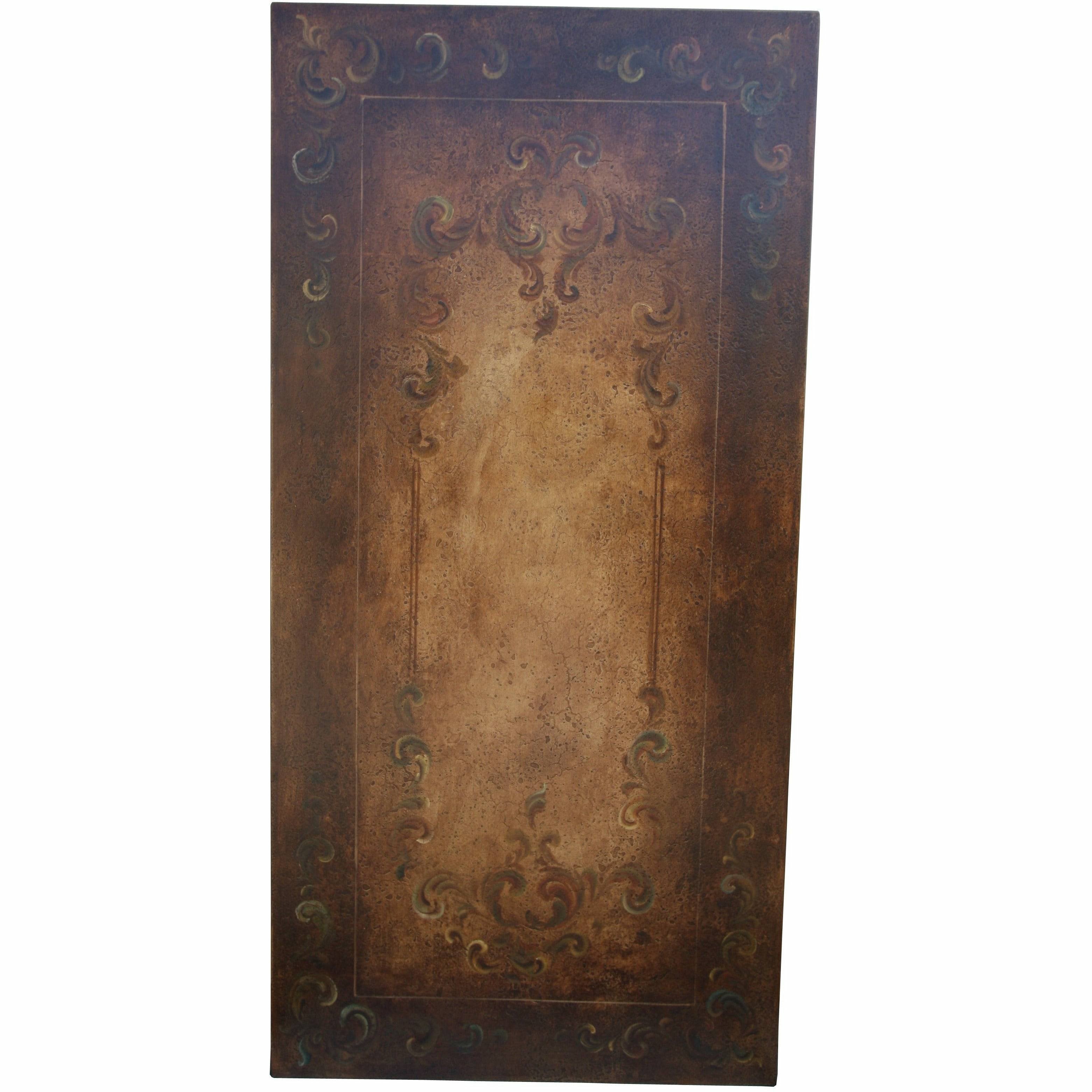Casa Bonita Peruvian Hand-Painted Carved Wood Toscana 7 Foot Dining Table - Image 2