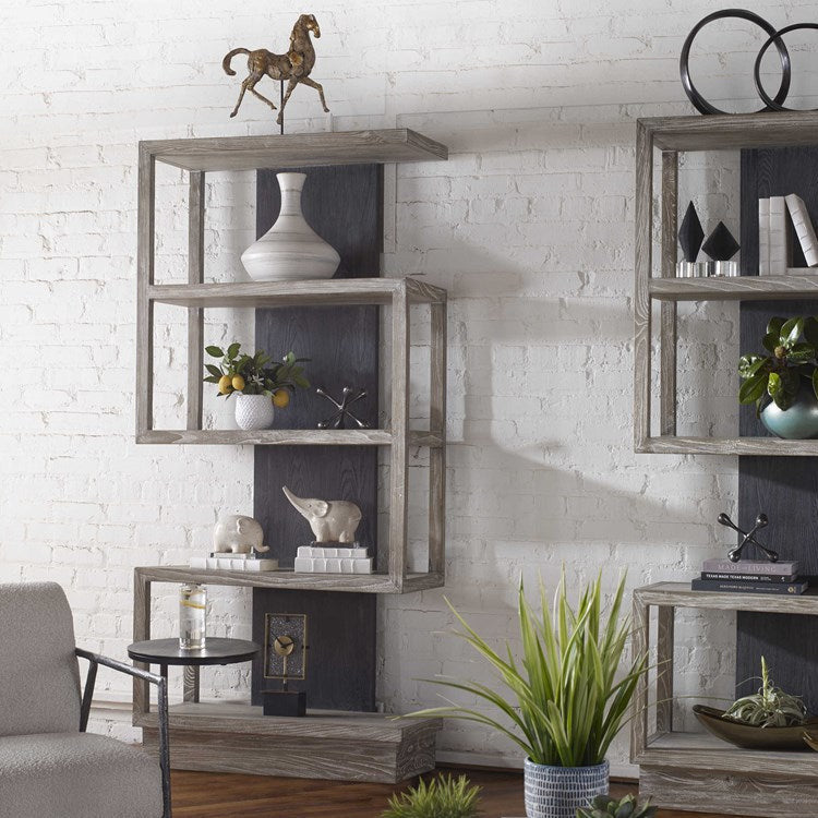 Uttermost Nicasia Contemporary Etagere Bookcase