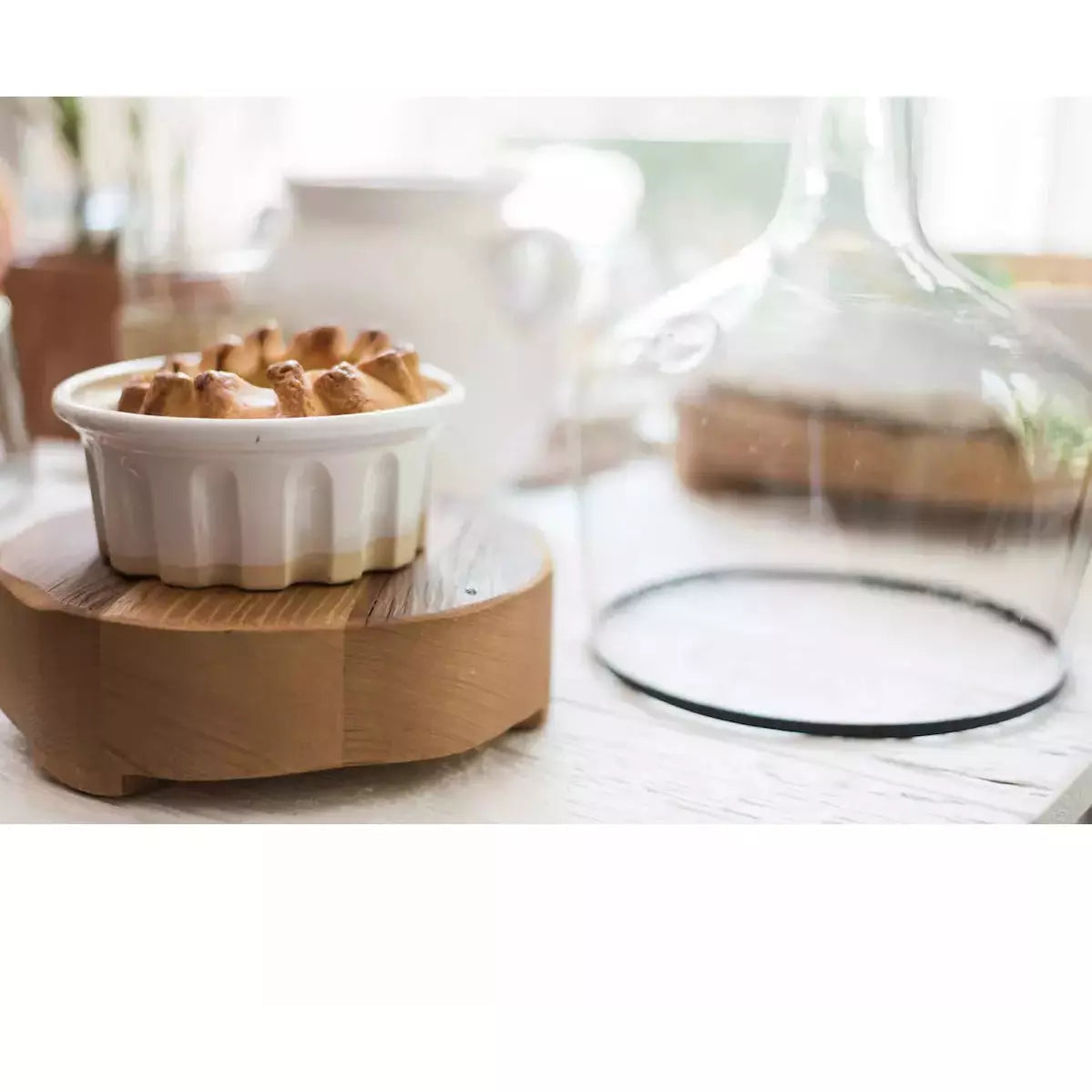 etúHOME Classic Small Round Reclaimed Wood Trivet ~ IN-STORE PURCHASE ONLY - Image 2