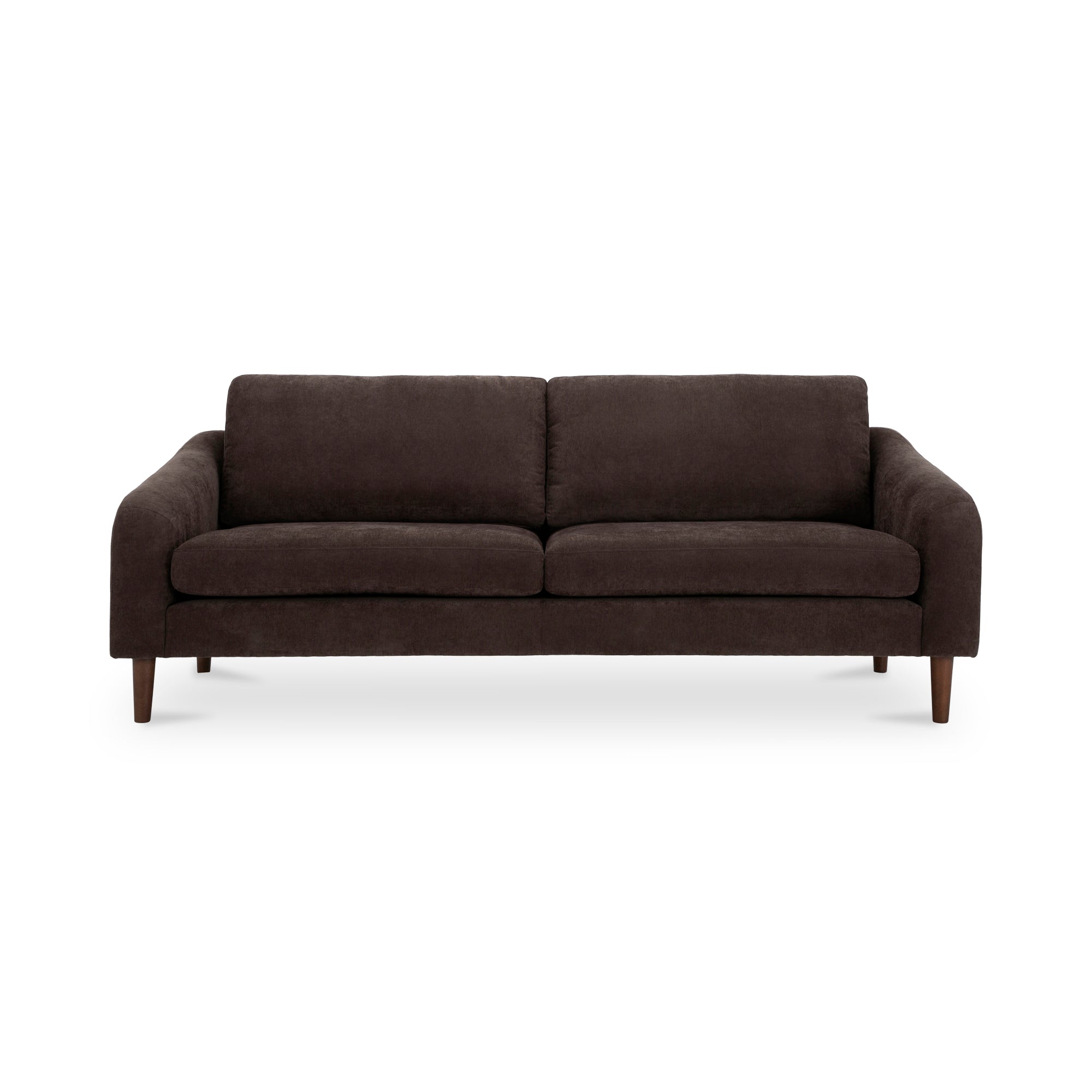 Moe's Home Collection Quinn Dark Brown Sofa - Image 1