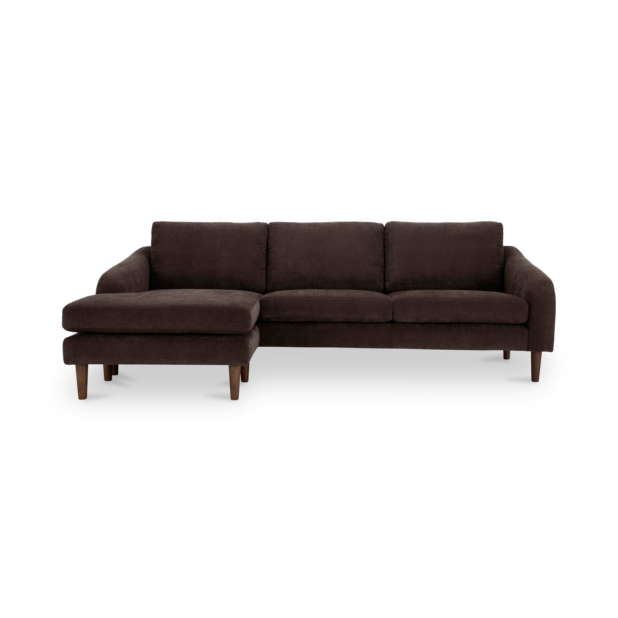 Moe's Home Collection Quinn Dark Brown Sectional - Image 2
