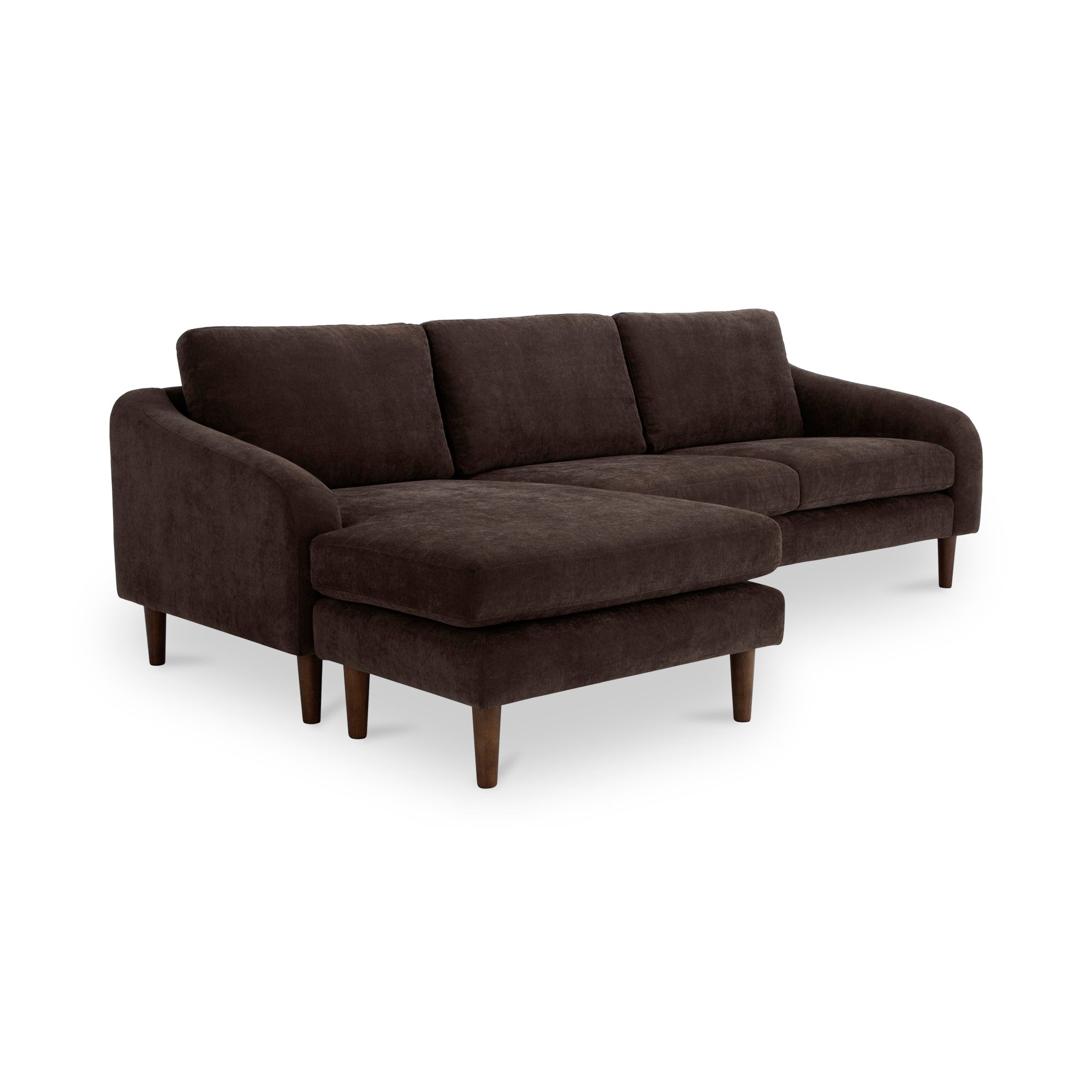 Moe’s Home Collection Quinn Dark Brown Sectional