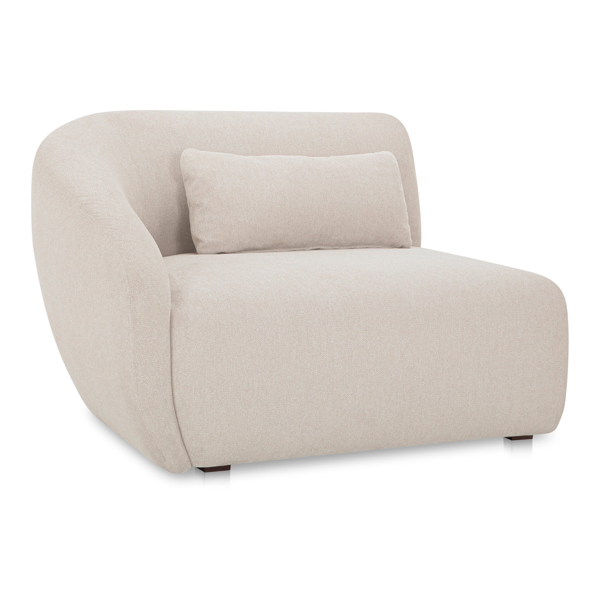 Moe's Home Collection Amelia Warm White Left Arm Facing Chair - Image 2