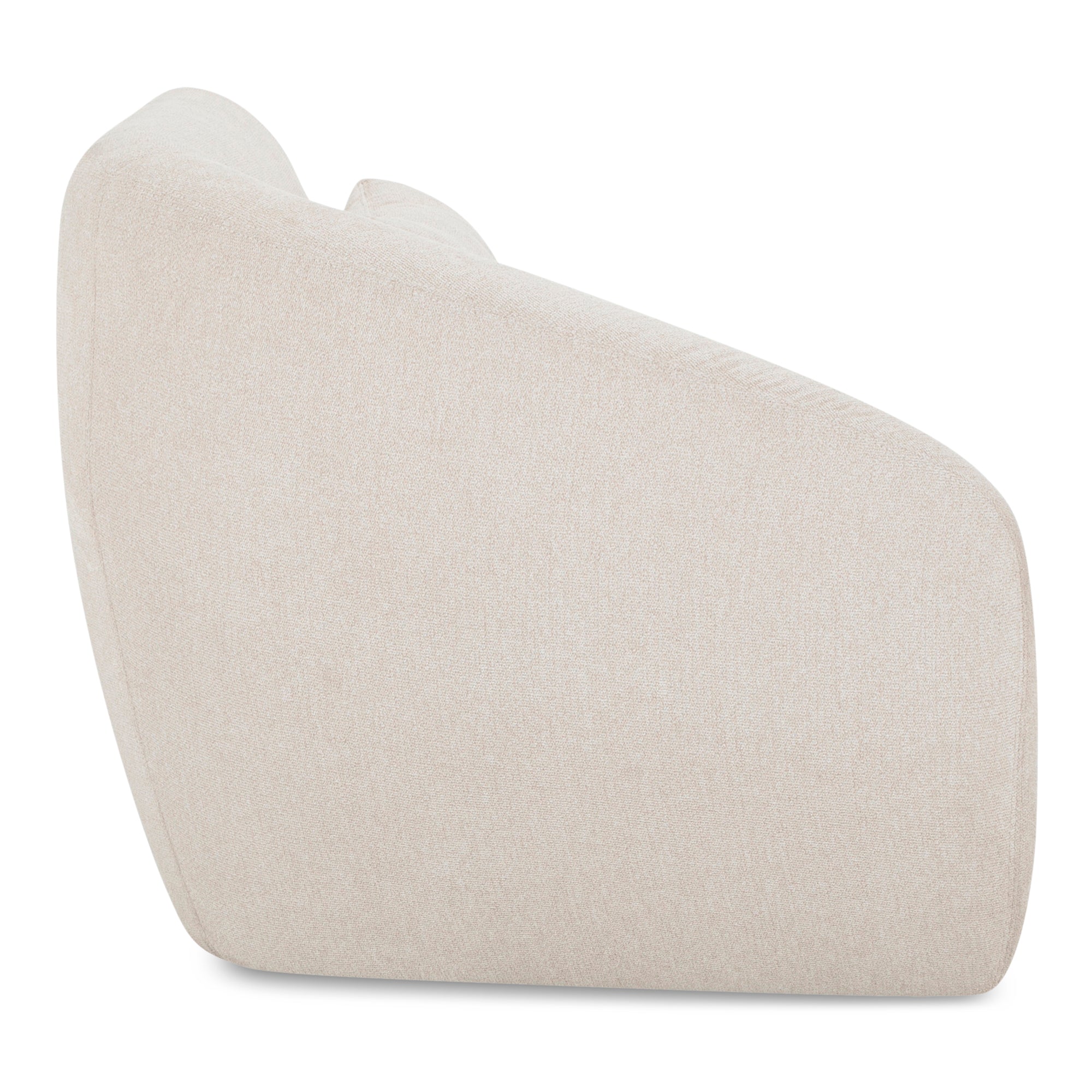 Moe's Home Collection Amelia Warm White Left Arm Facing Chair - Image 3
