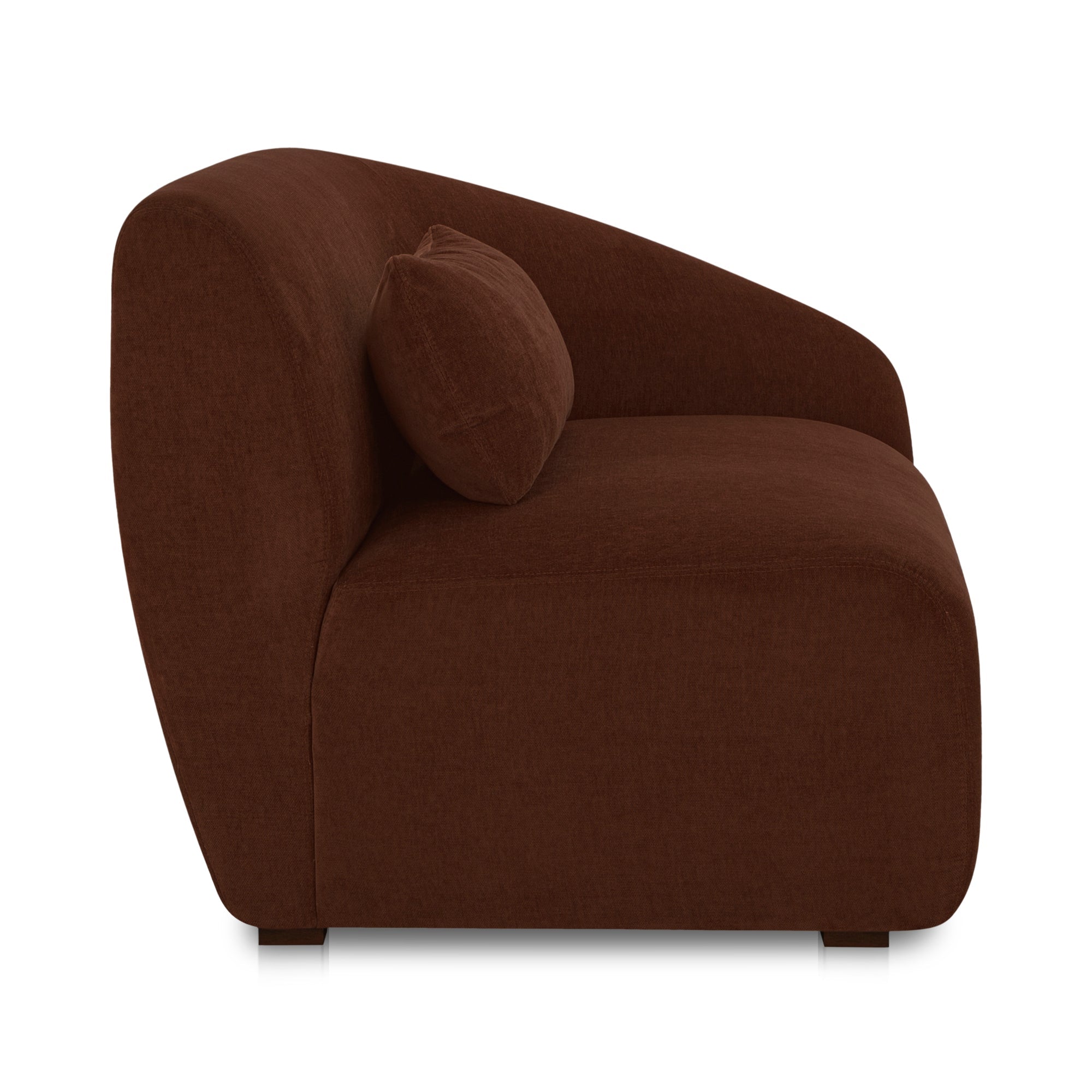 Moe's Home Collection Amelia Chestnut Right Arm Facing Chair - Image 3