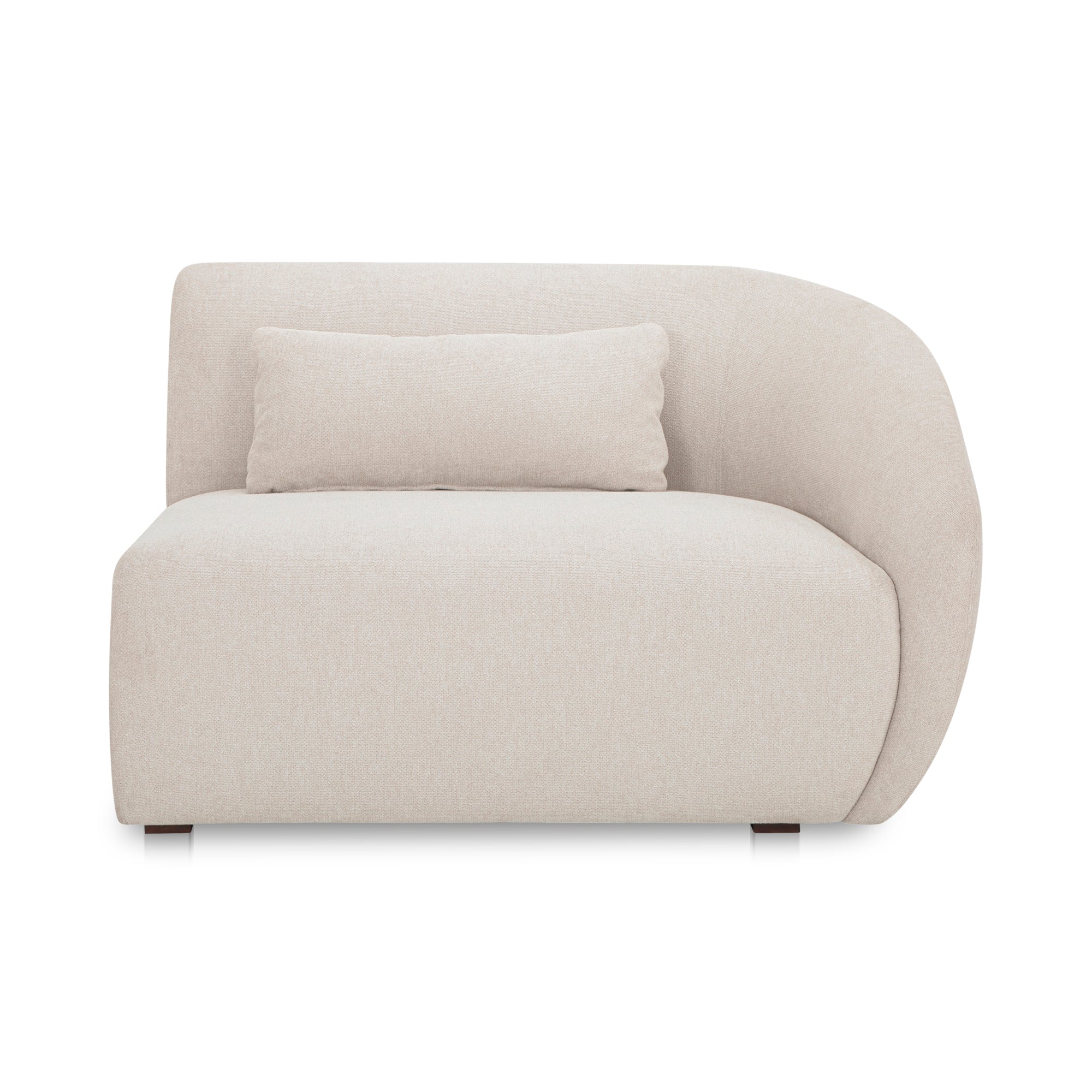 Moe’s Home Collection Amelia Warm White Right Arm Facing Chair