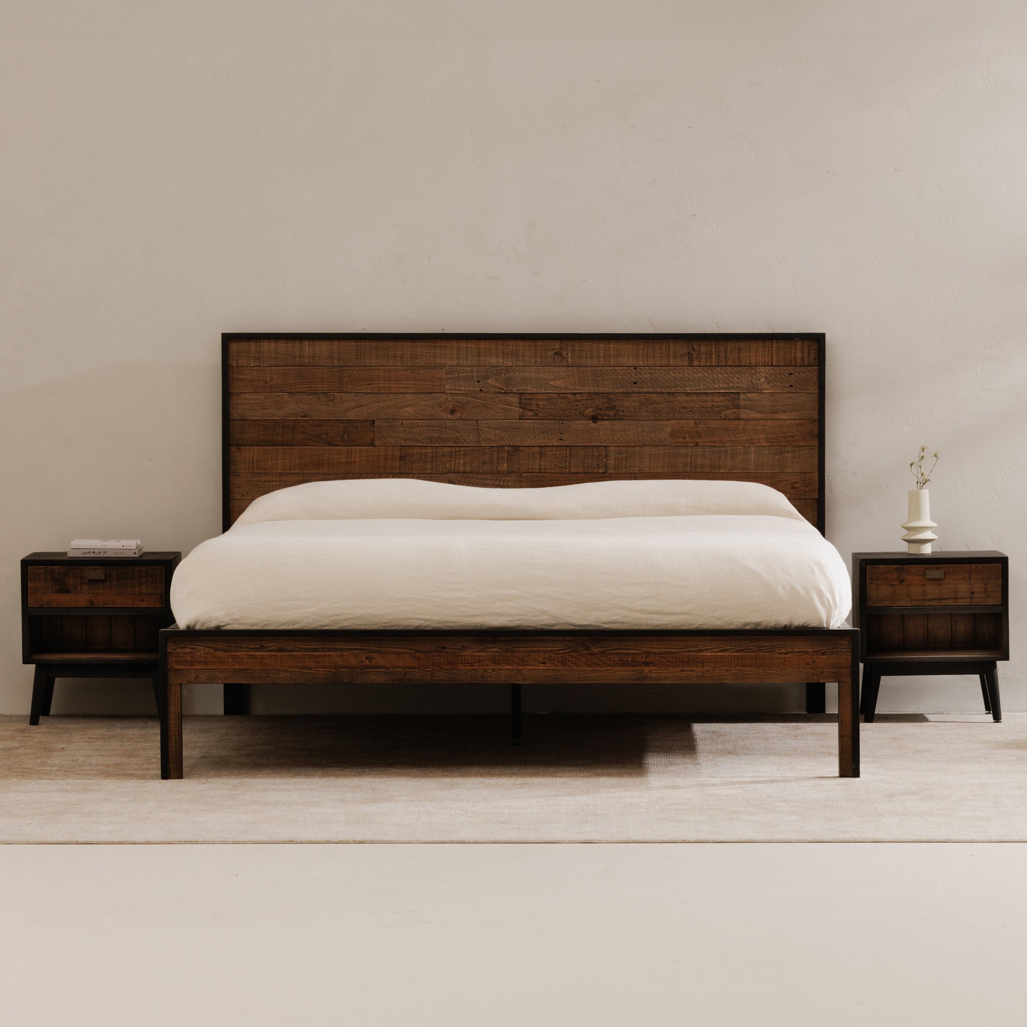 Moe's Home Collection Nova Reclaimed Wood King Size Bed - Image 1
