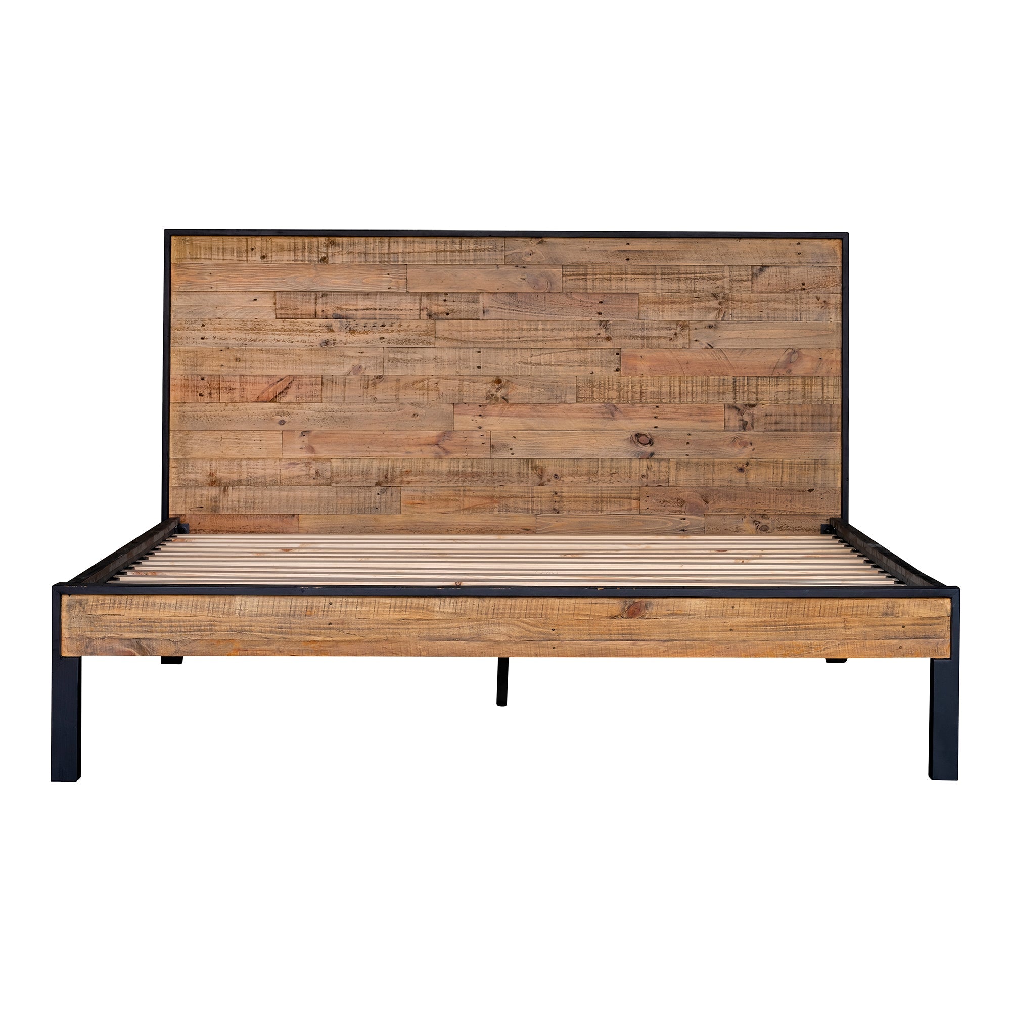 Moe's Home Collection Nova Reclaimed Wood King Size Bed - Image 3