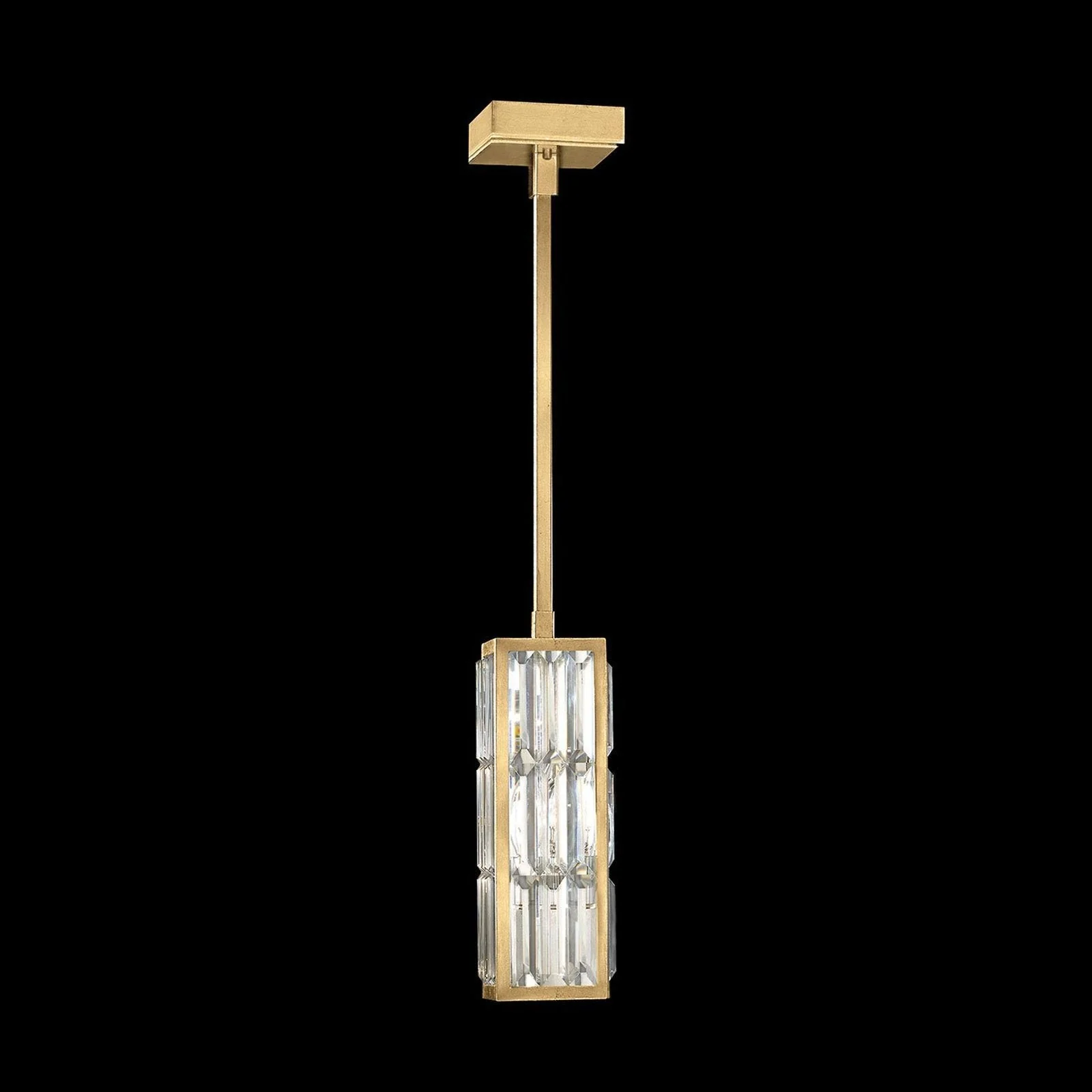 Fine Art Crystal Enchantment 5" Square Drop Light - Image 1