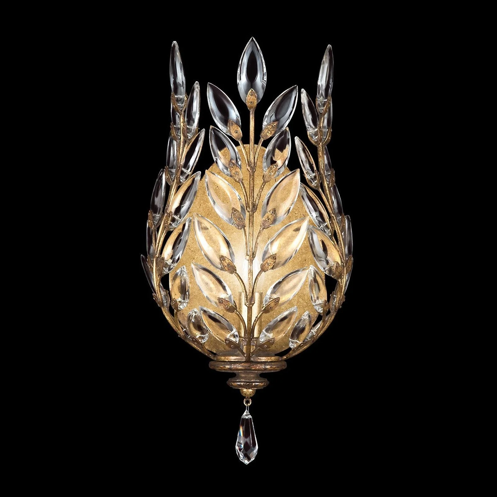 Fine Art Crystal Laurel 17″ Sconce