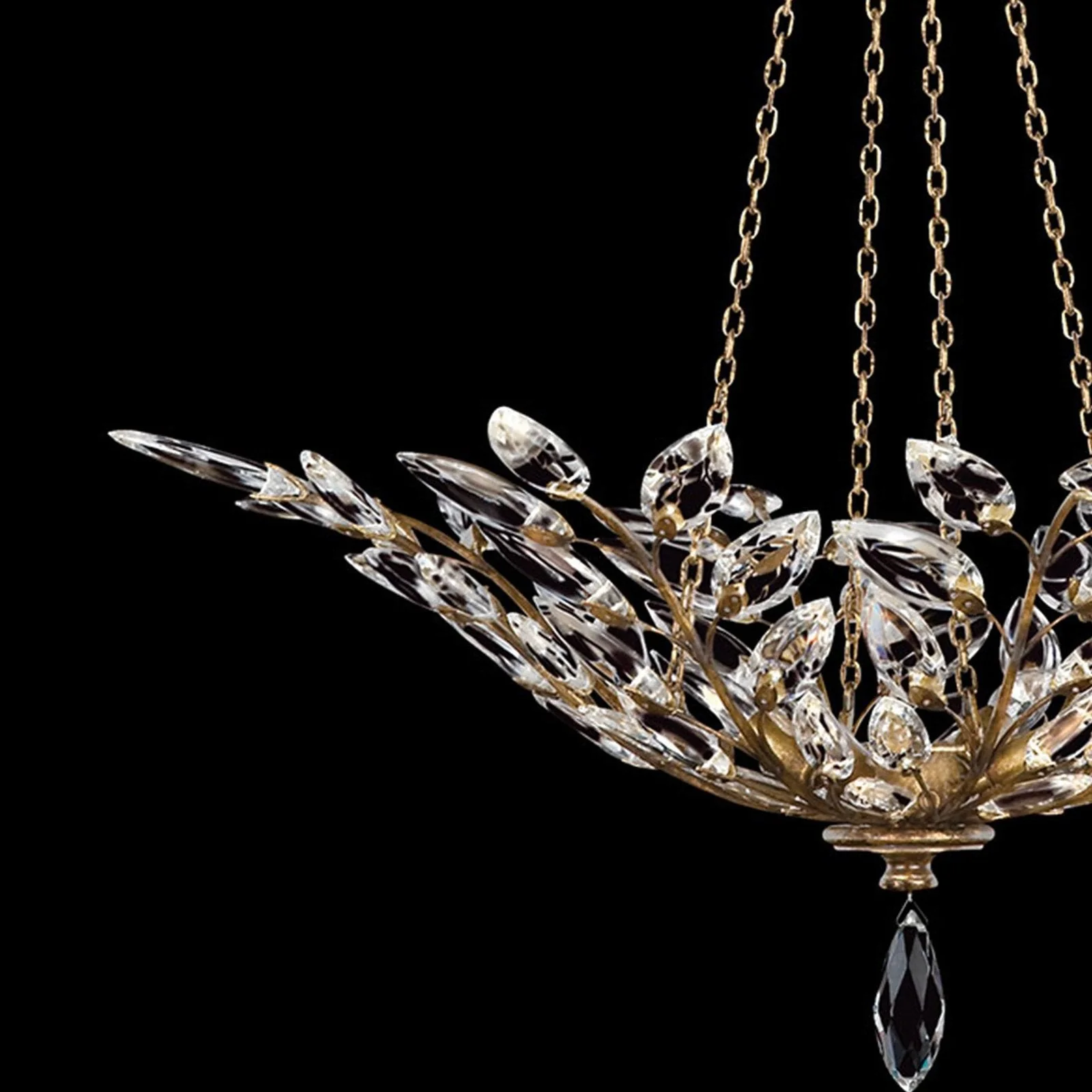 Fine Art Crystal Laurel 35" Round Pendant - Image 2