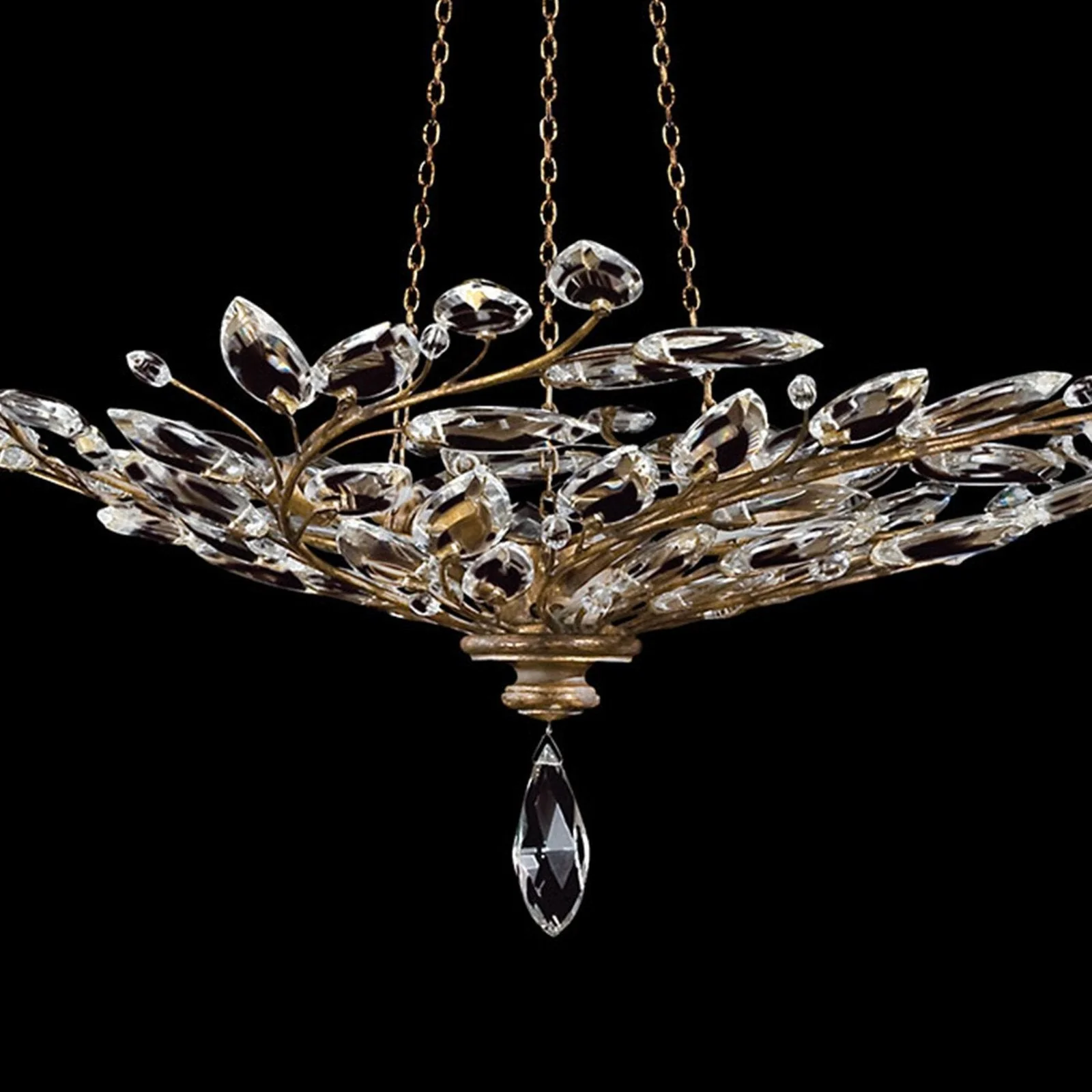 Fine Art Crystal Laurel 47" Round Pendant - Image 3