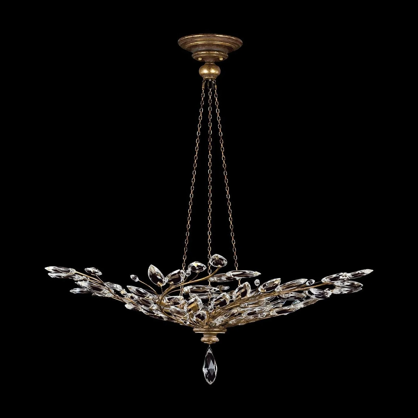 Fine Art Crystal Laurel 47" Round Pendant - Image 1