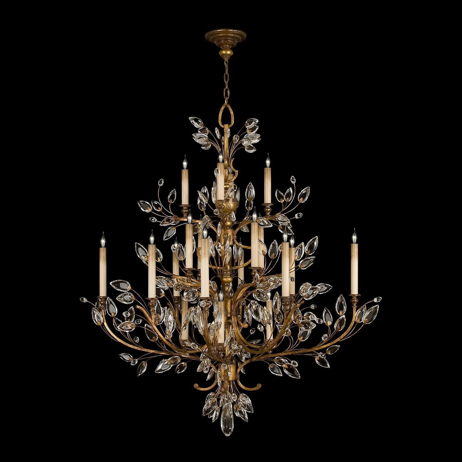Fine Art Crystal Laurel 57″ Round Chandelier