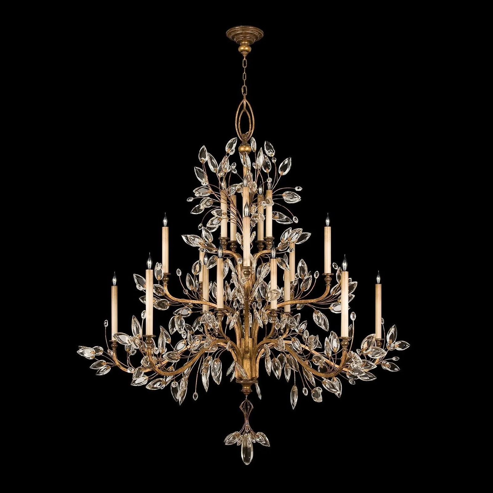 Fine Art Crystal Laurel 75″ Round Chandelier