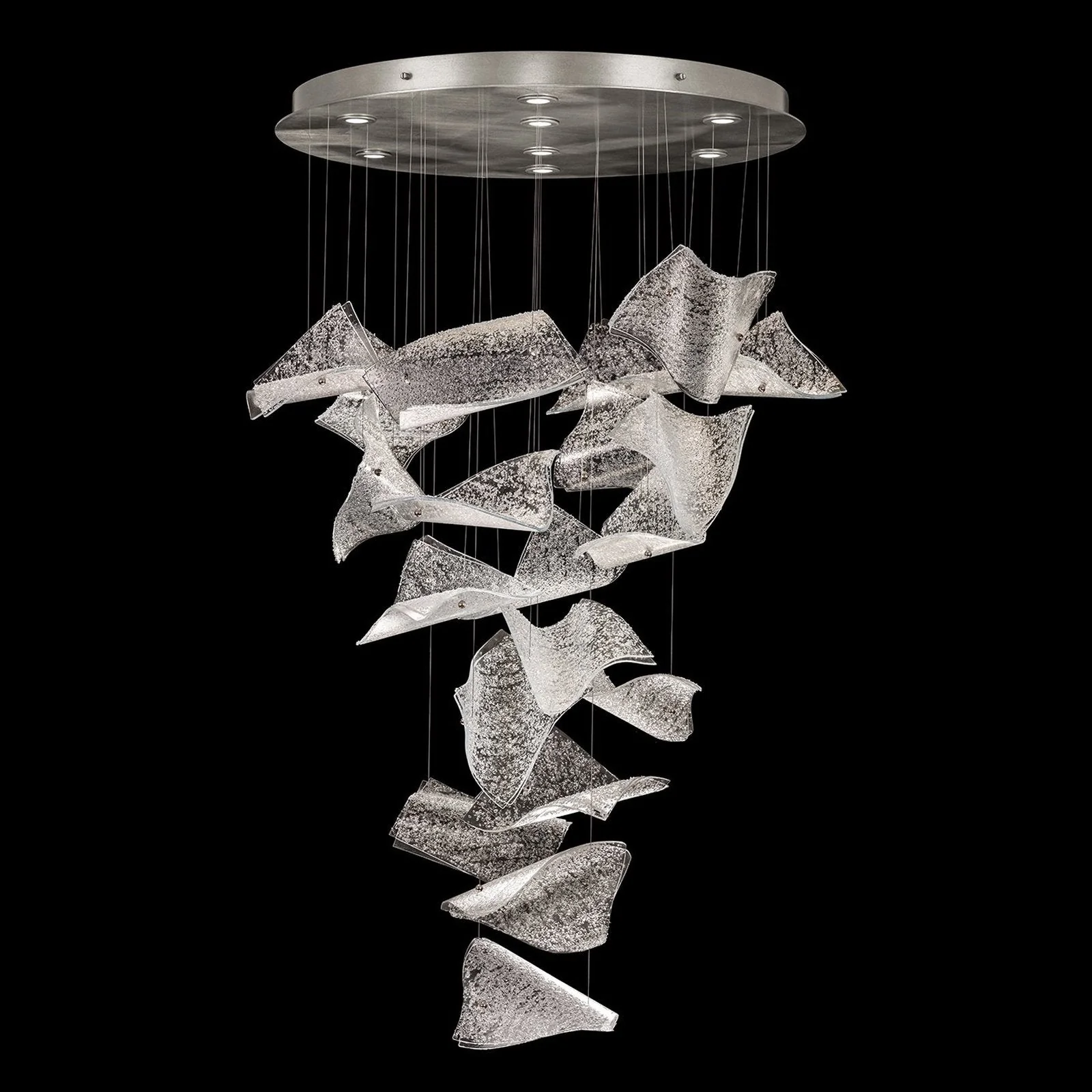 Fine Art Elevate 37.5" Pages Swoop Round Pendant - Image 1