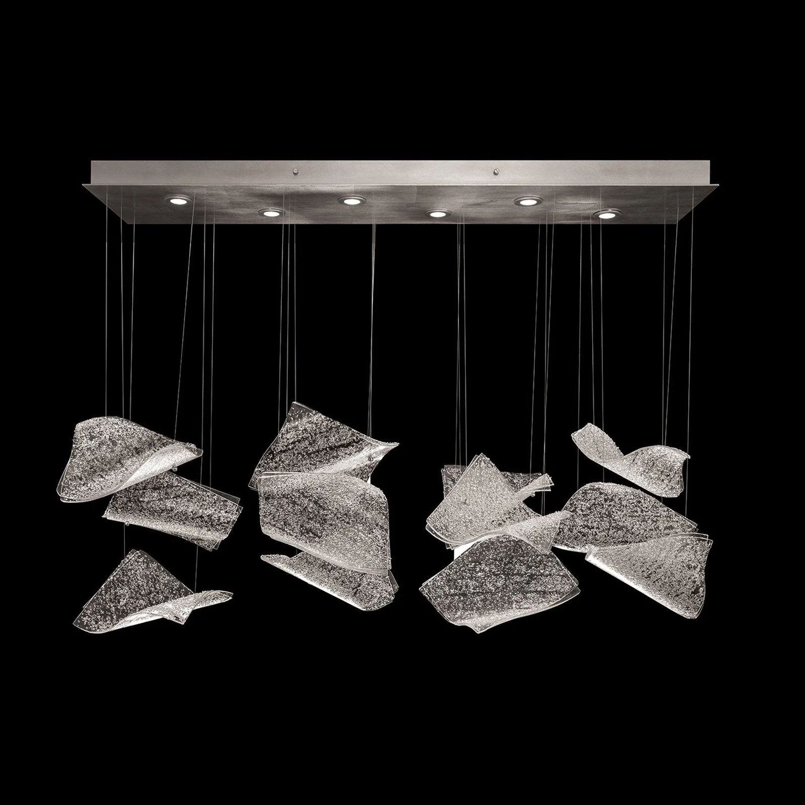 Fine Art Elevate 50" Pages Rectangular Pendant - Image 1